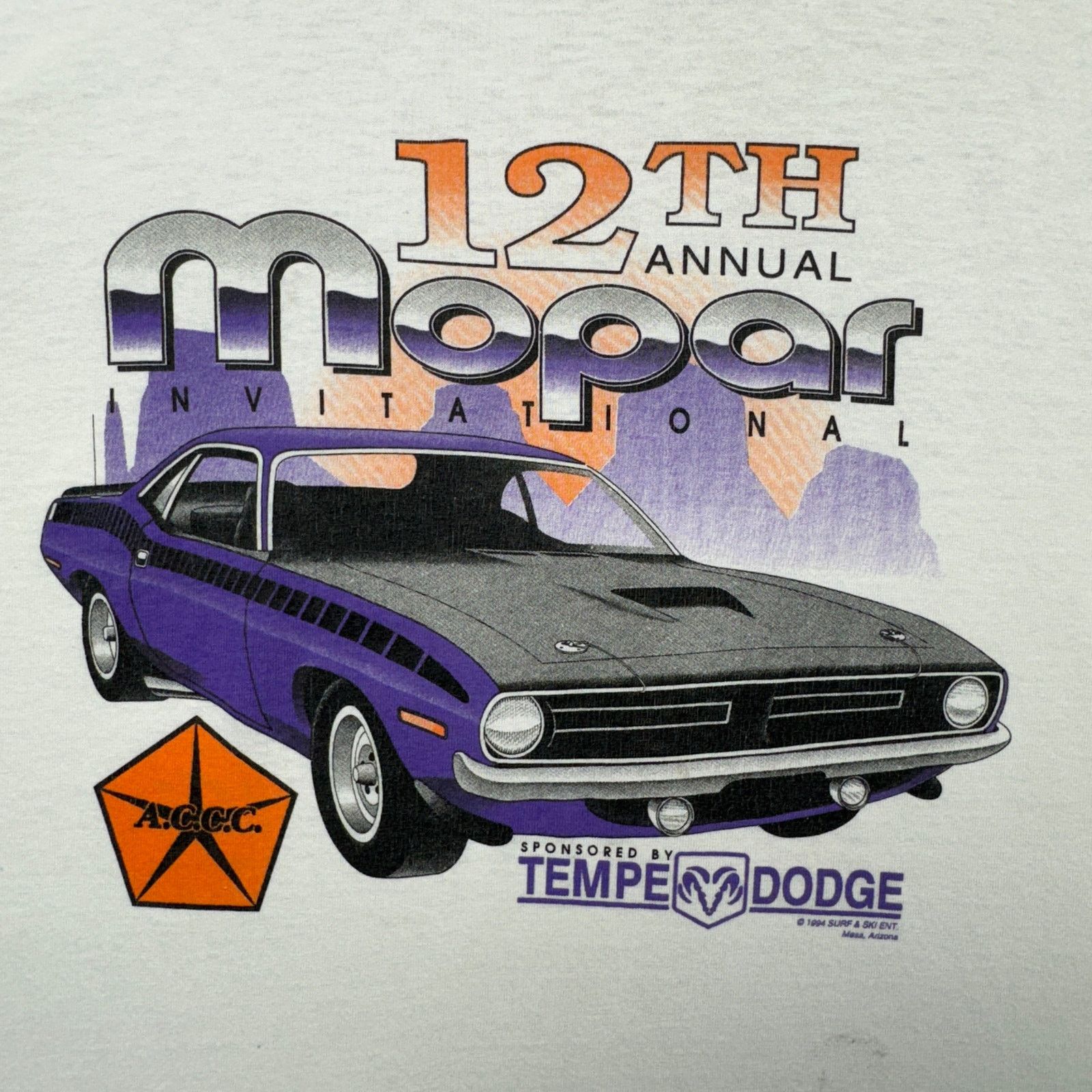 Vintage 90s White Mopar Invitational Dodge Graphic Shirt Medium 3948 Size US M / EU 48-50 / 2 - 3 Thumbnail