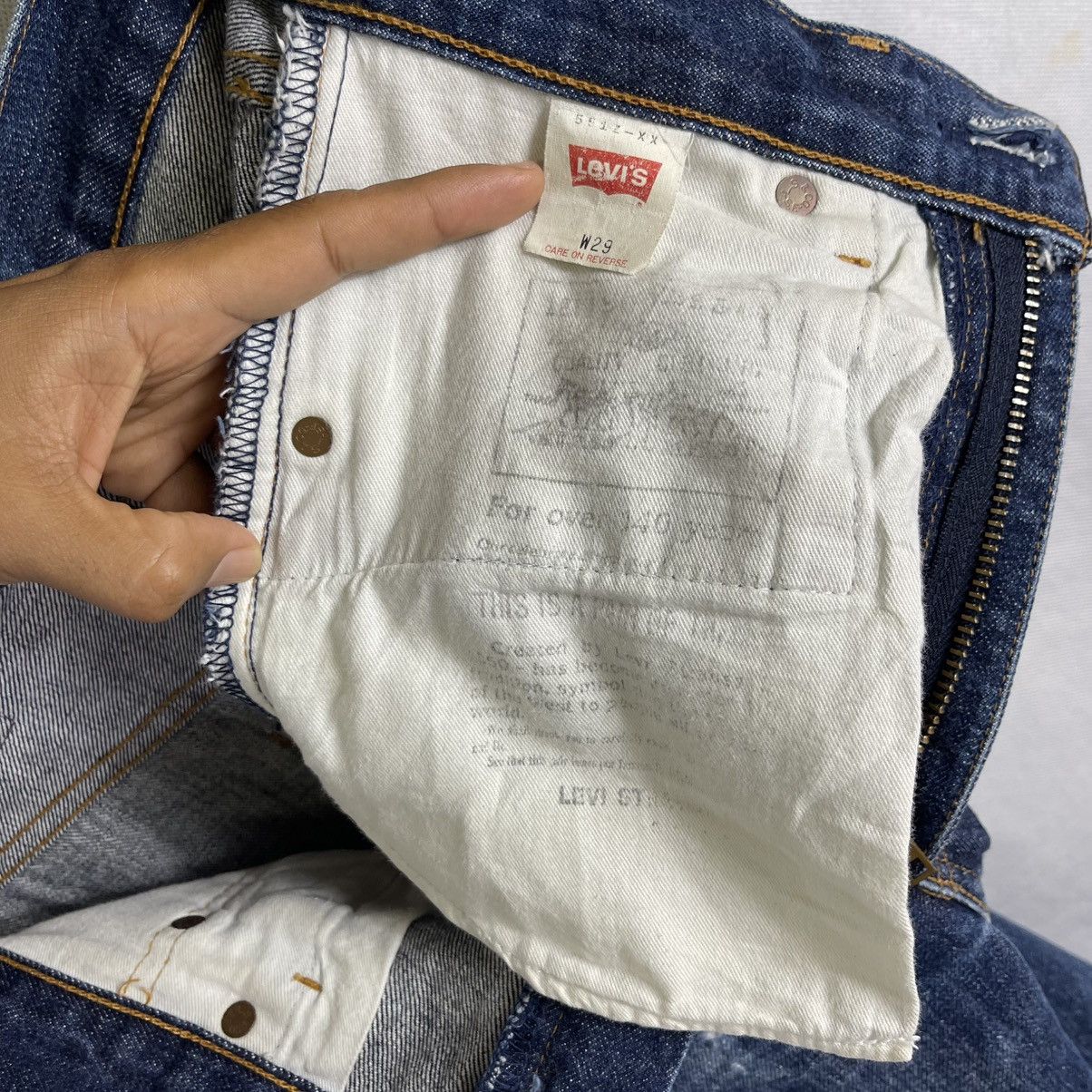 Levi's Vintage Clothing Vintage Levis 551Z Big E Talon Redline Distressed Jeans Size US 29 - 12 Thumbnail