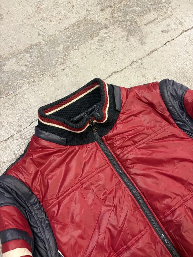Dolce & Gabbana AW2008 Dolce & Gabbana Red Nylon Removable Sleeves Quilted Puffer Jacket Size US M / EU 48-50 / 2 - 6 Thumbnail