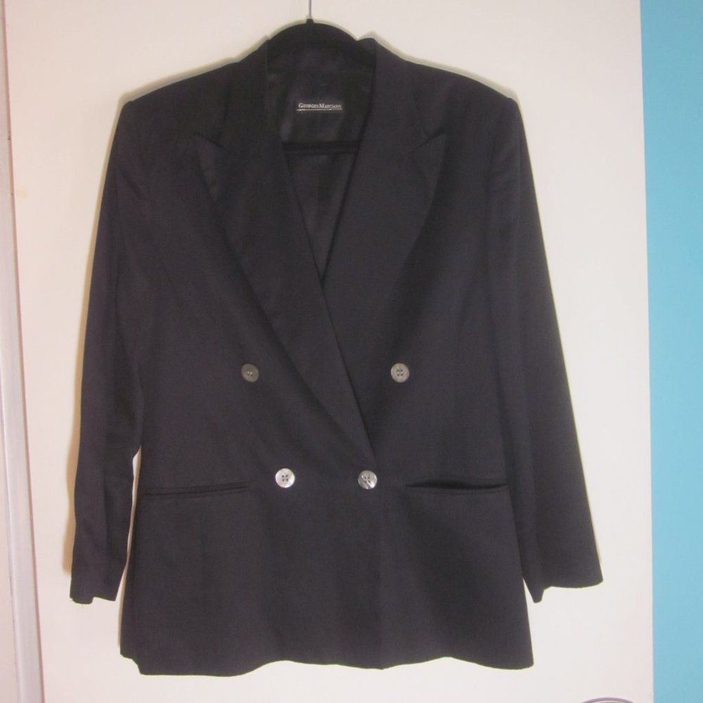 Georges Marciano Georges Marciano Womens Size 6 Vintage 80's Double Breasted Blazer Jacket Size S / US 4 / IT 40 - 2 Thumbnail
