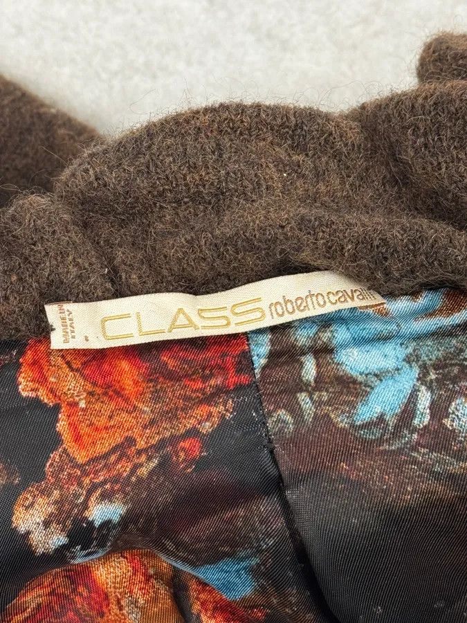 Roberto Cavalli 2000s Roberto Cavalli Brown Puffy Textured Cardigan Size S / US 4 / IT 40 - 14 Thumbnail
