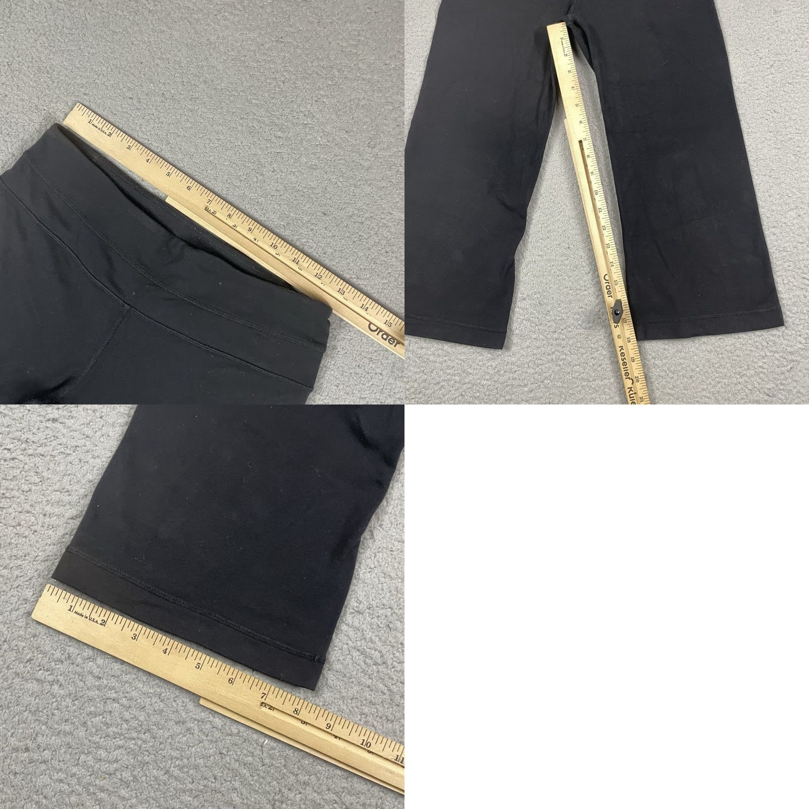 Lululemon Lululemon Pants Womens 6 Black Stretch Capri Crop Activewear Yoga Gym Size 28" / US 6 / IT 42 - 9 Thumbnail