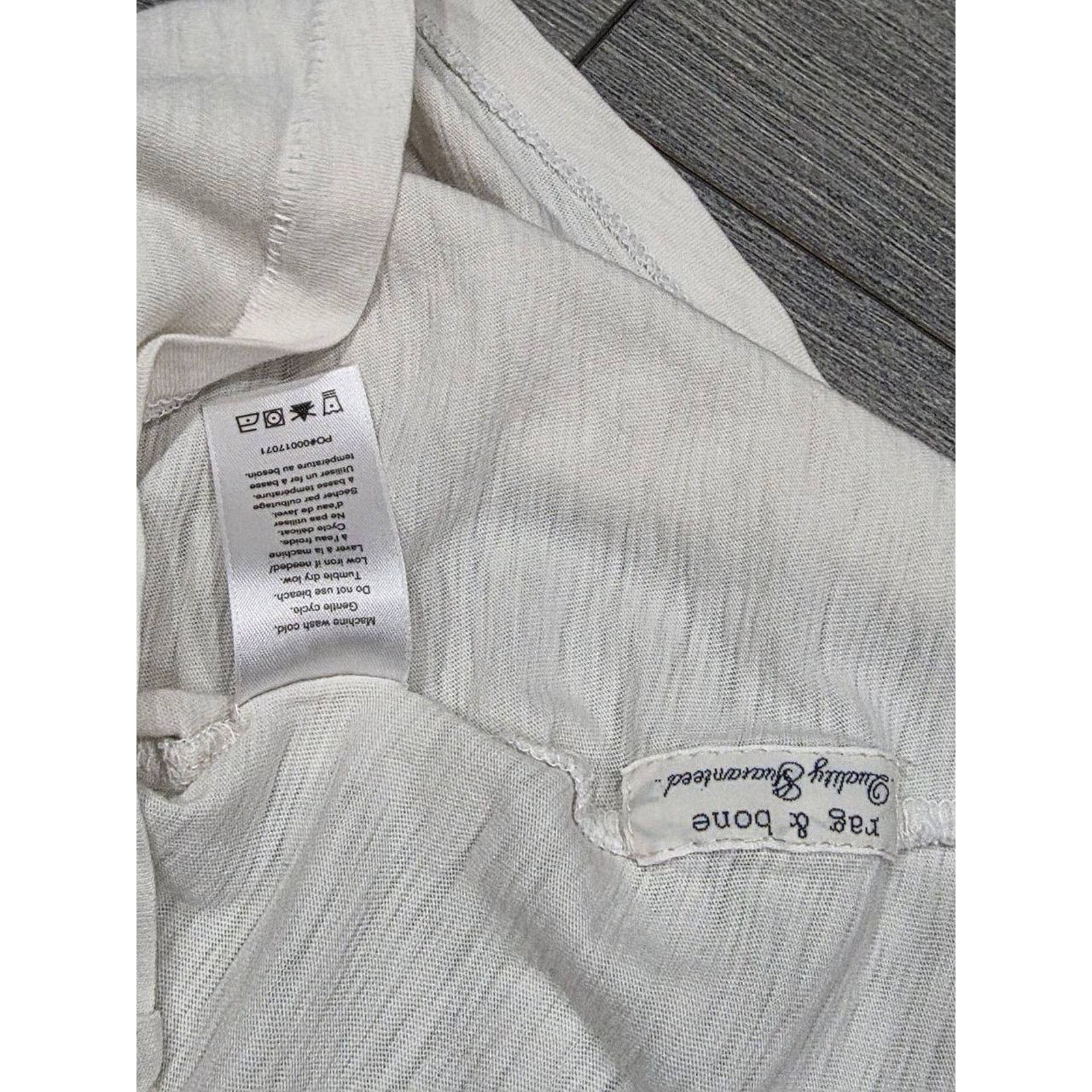 Rag & Bone Rag & Bone Women's 100% Pima Cotton Top T-shirt XS A003193 Size XS / US 0-2 / IT 36-38 - 6 Thumbnail