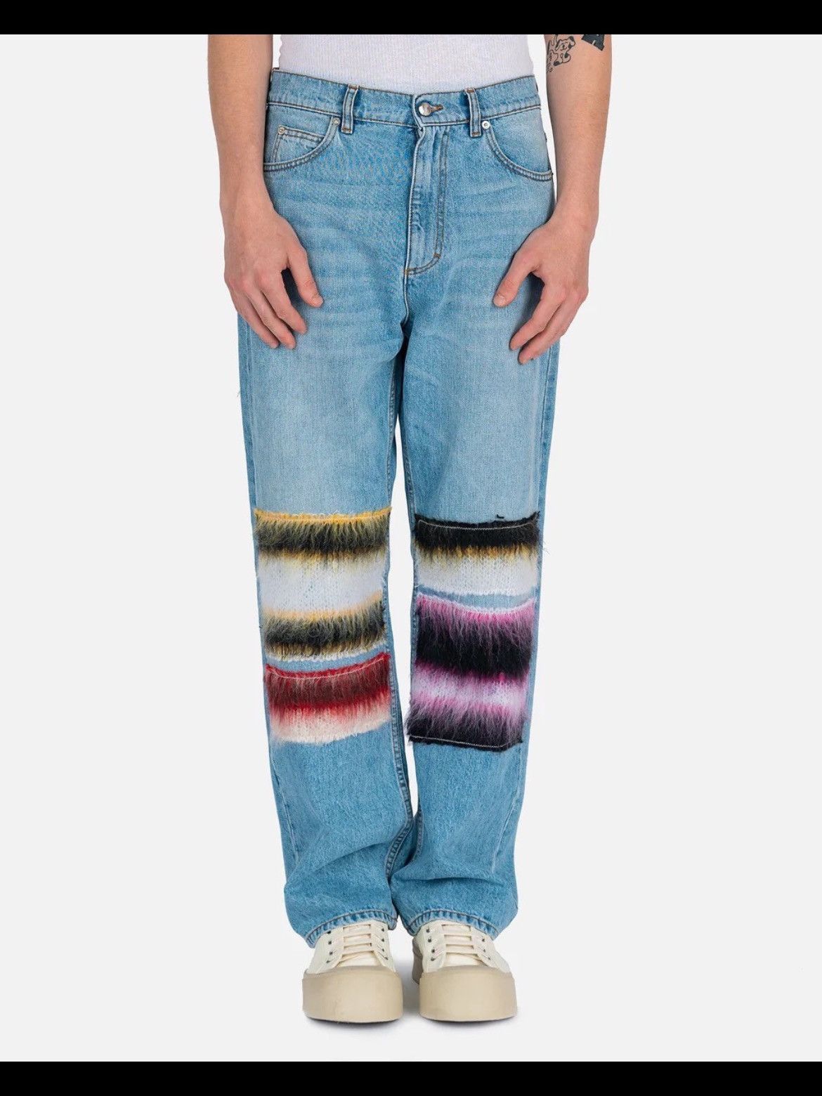 Marni Marni 22AW Mohair Patches Denim Size 30" / US 8 / IT 44 - 8 Thumbnail