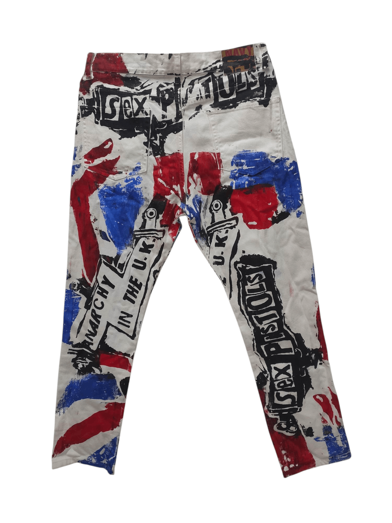Seditionaries Rare!! Punk sex pistol custom jeans Size US 33 - 1 Thumbnail