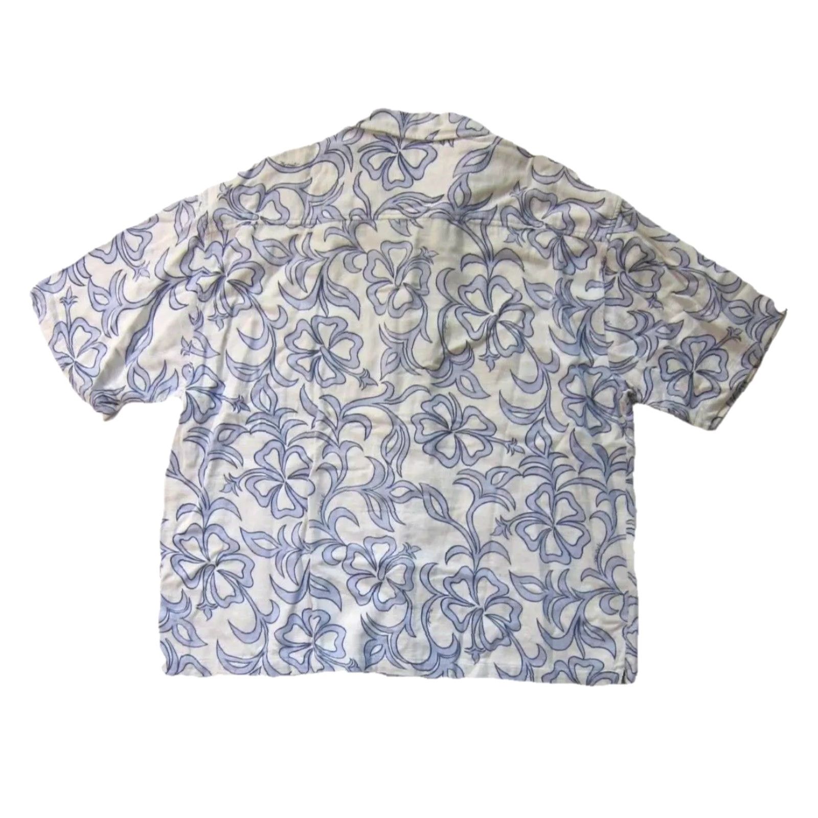 Rip Curl Vintage Rip Curl Short Sleeve Shirt XL Blue White Floral Hawaiian 100% Cotton Men Shirt XL Size US XL / EU 56 / 4 - 2 Thumbnail