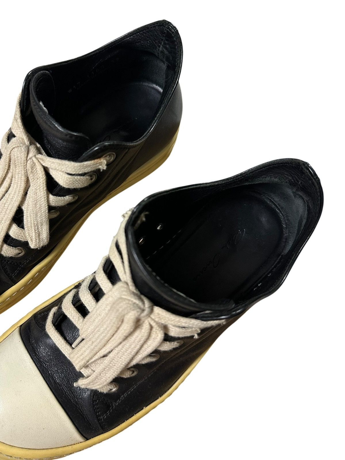 Rick Owens RICK OWENS Lace Up Low Top Leather Sneakers Size US 7 / IT 37 - 6 Thumbnail