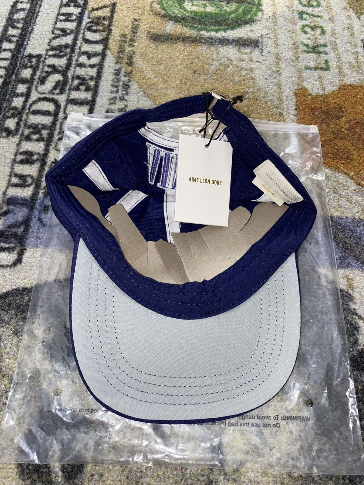 Aime Leon Dore Aime Leon Dore Nylon Crusher Hat Navy Blazer Size ONE SIZE - 3 Thumbnail