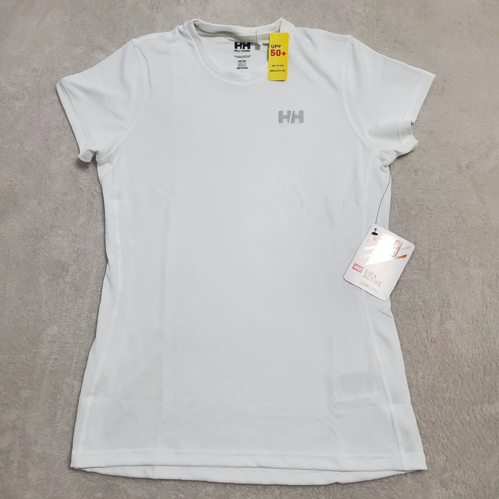 Helly Hansen Helly Hansen T Shirt Women M White Lifa Solen UPF 50 Outdoors Size M / US 6-8 / IT 42-44 - 2 Thumbnail