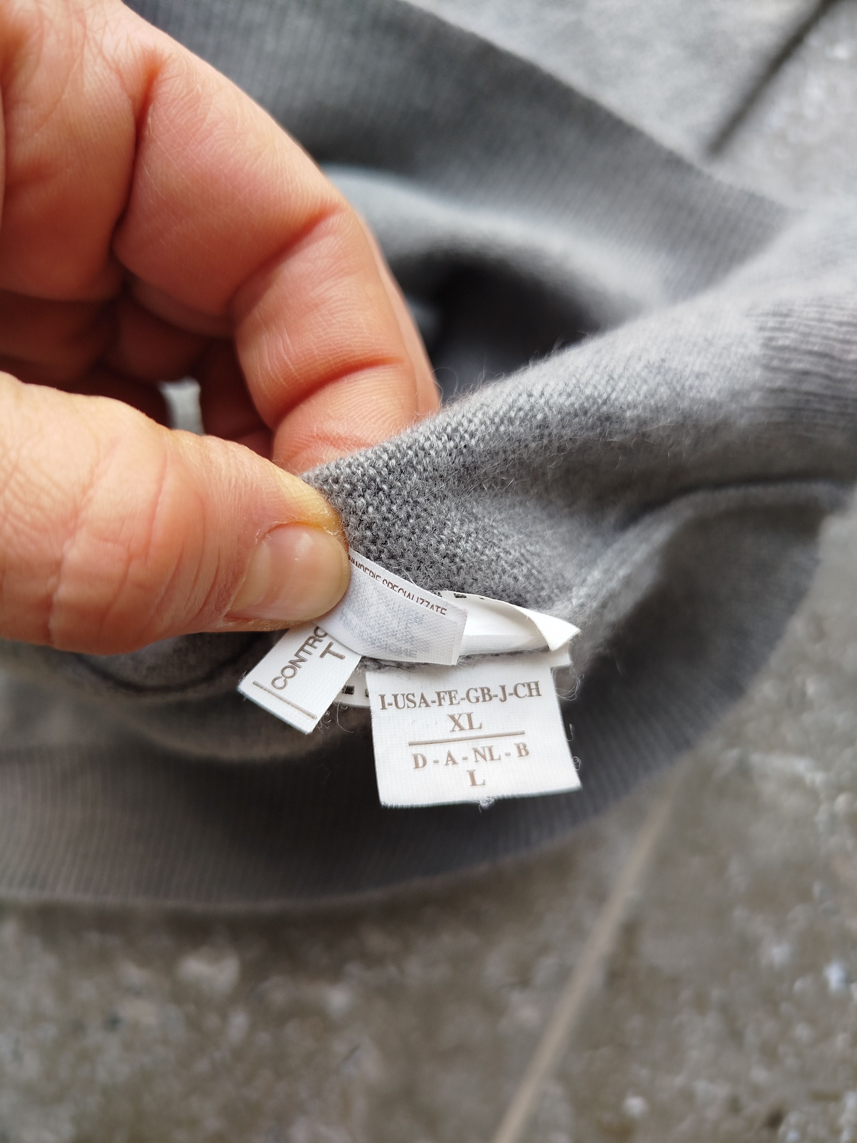 Brunello Cucinelli Pullover Sweater Cashmere Leather Sleeves Size L-XL Size L / US 10 / IT 46 - 20 Thumbnail