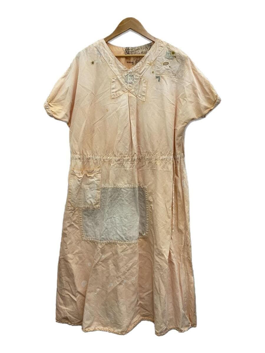 image of Kapital x Kapital Kountry Linen Shortsleeve Dress in Pink, Women's (Size Small)