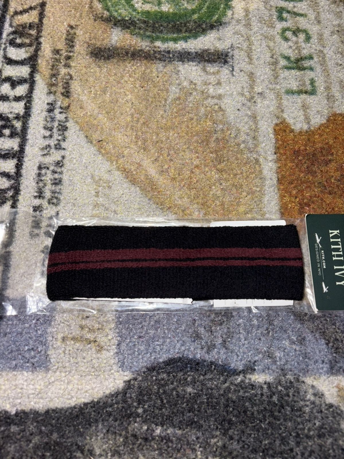 Kith × Wilson Kith Ivy Wilson Classic Terry Stripe Headband Black Size ONE SIZE - 2 Thumbnail
