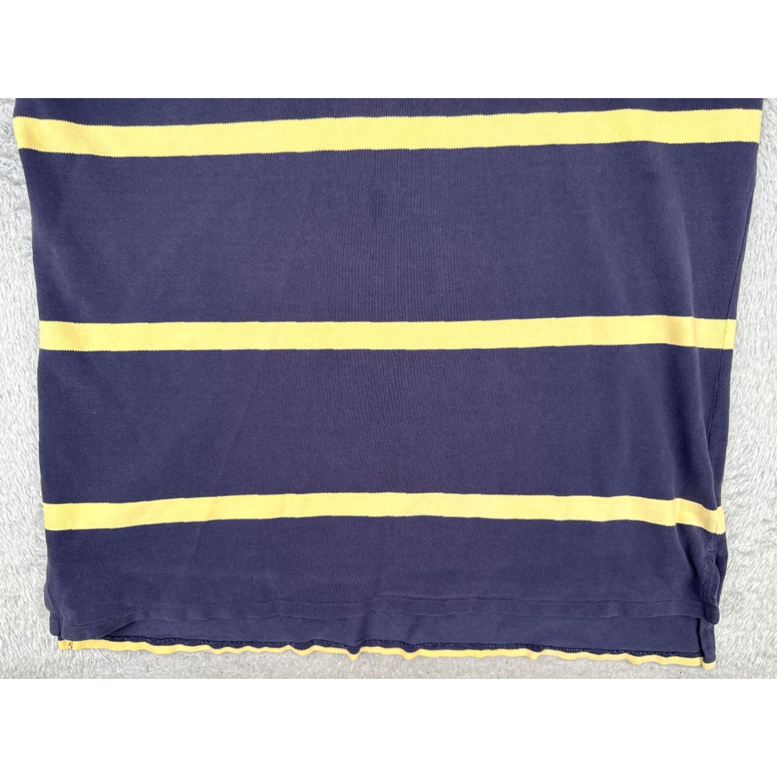 Ralph Lauren VINTAGE Polo Ralph Lauren Polo Shirt 2XL Blue Yellow Stripe Cotton Slim Fit Mens Size US XXL / EU 58 / 5 - 5 Thumbnail