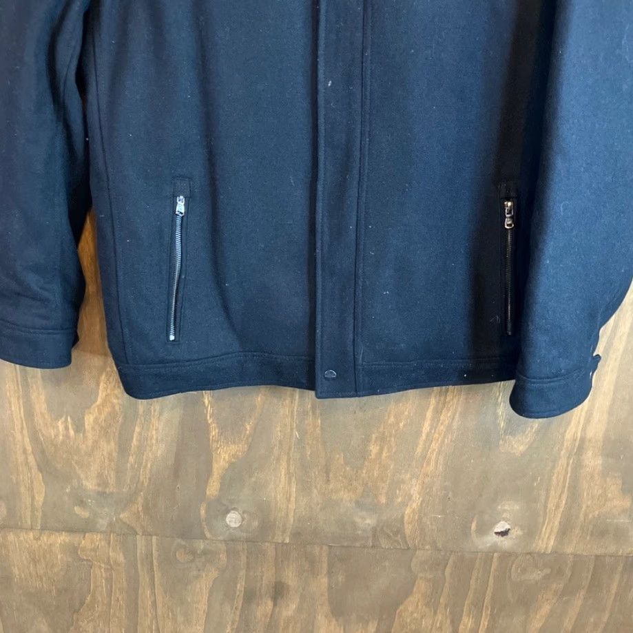Michael Kors Michael Kors Mens Coat Black Military Layered Wool High Neck Lined Winter XXL Size US XXL / EU 58 / 5 - 3 Thumbnail