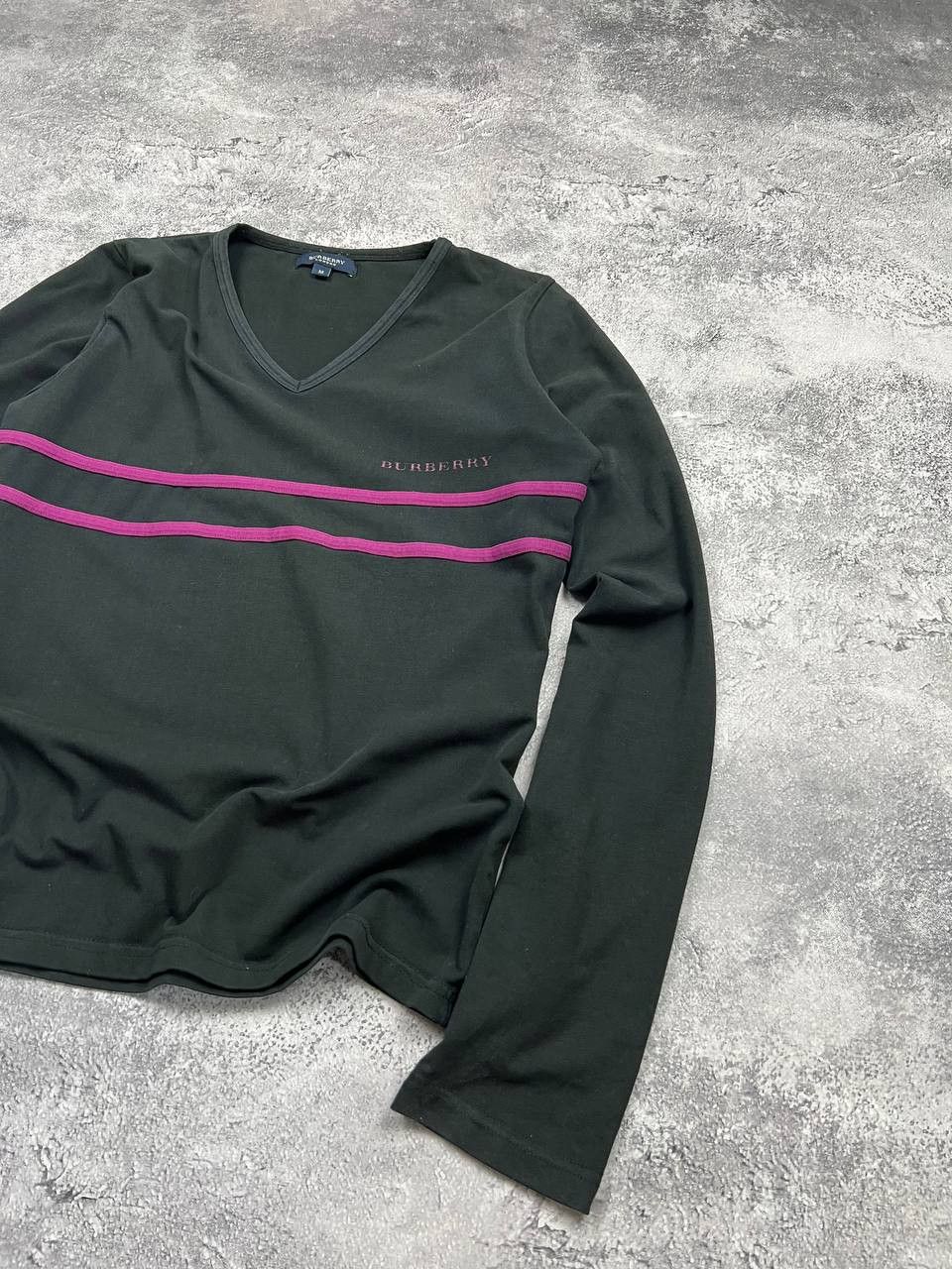 Burberry Vintage Burberry Black Long Sleeve Shirt Striped Size M / US 6-8 / IT 42-44 - 4 Thumbnail