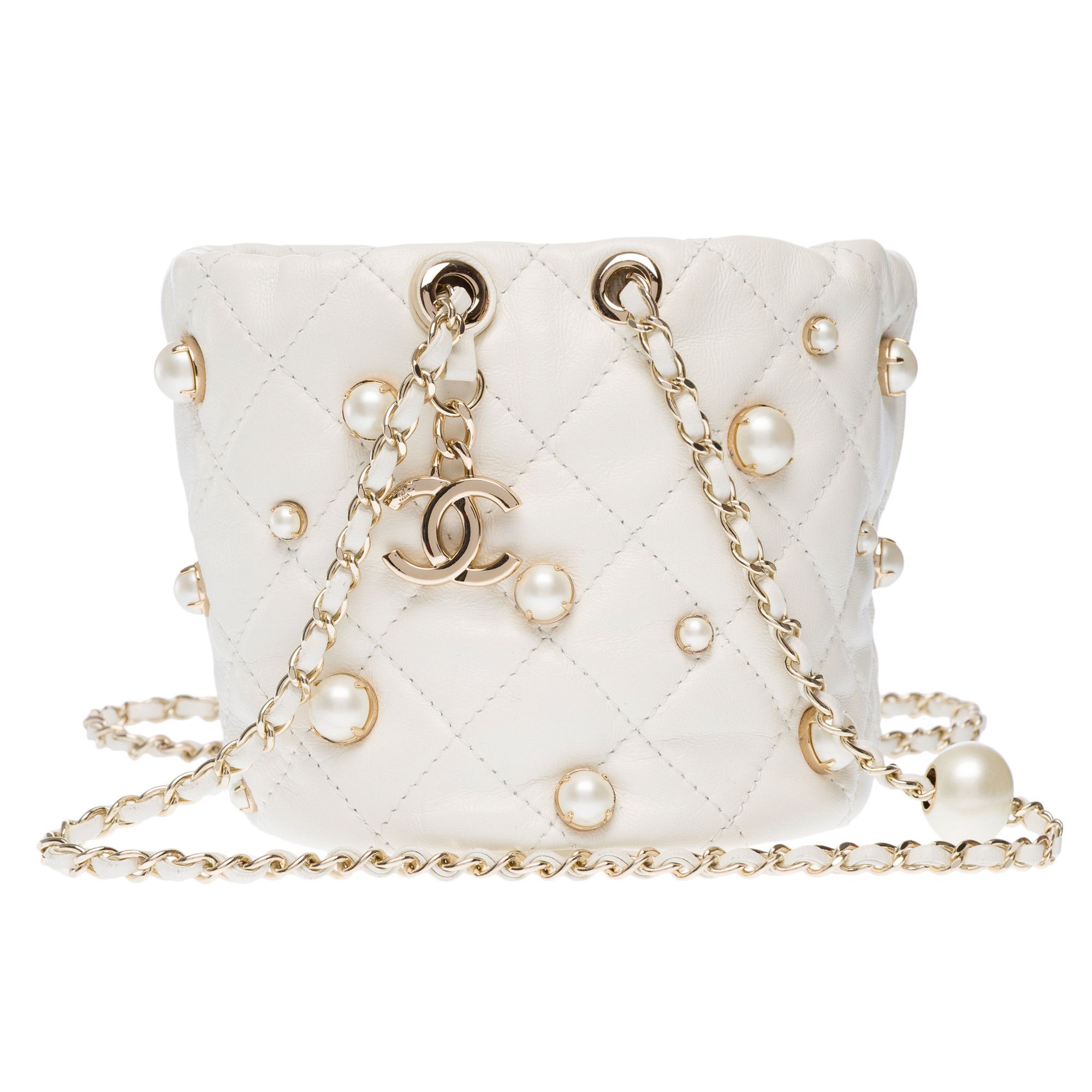 Chanel CHANEL Bag in White Leather Size ONE SIZE - 3 Thumbnail