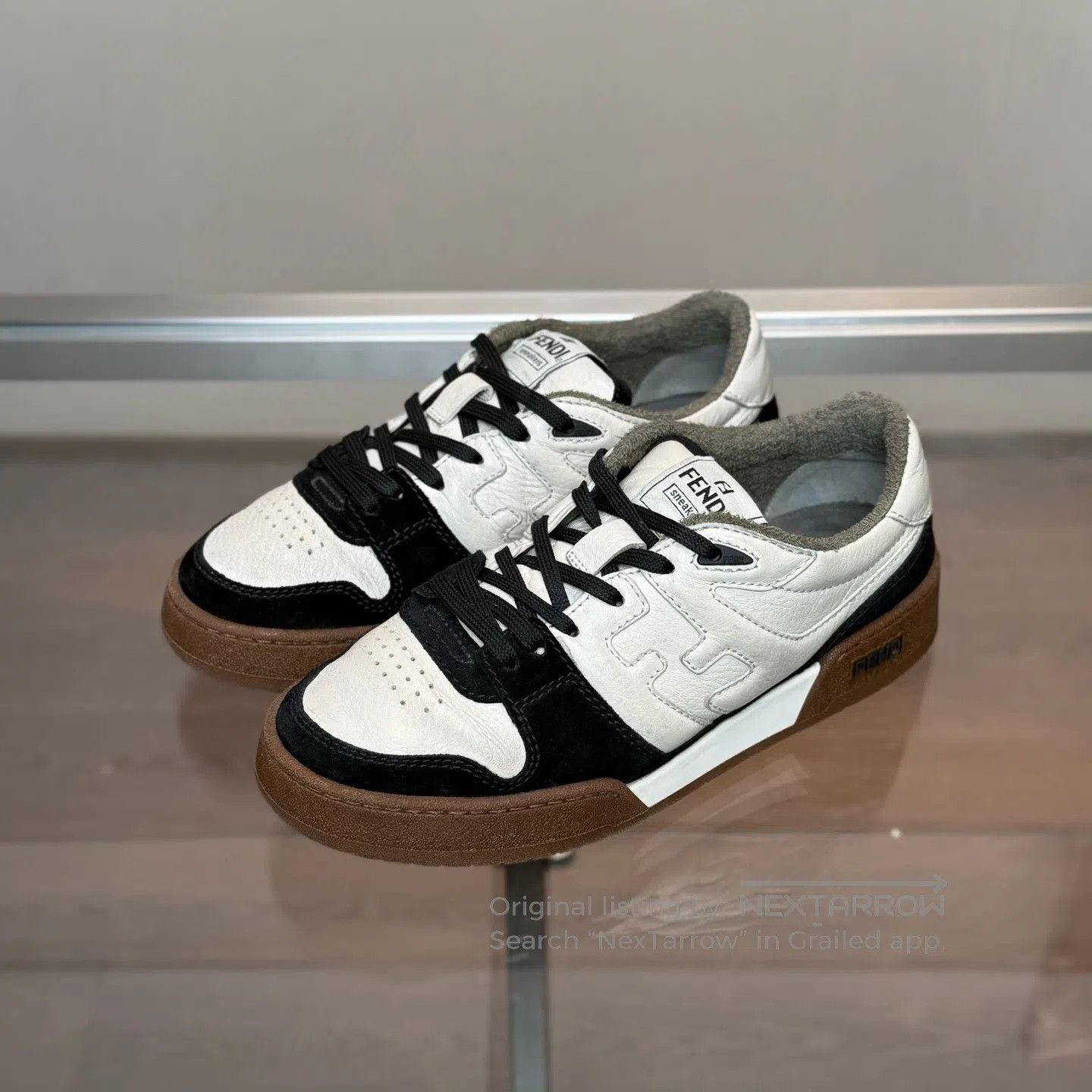 Fendi FENDI Match Black White Brown shoes Size US 7.5 / IT 37.5 - 1 Thumbnail
