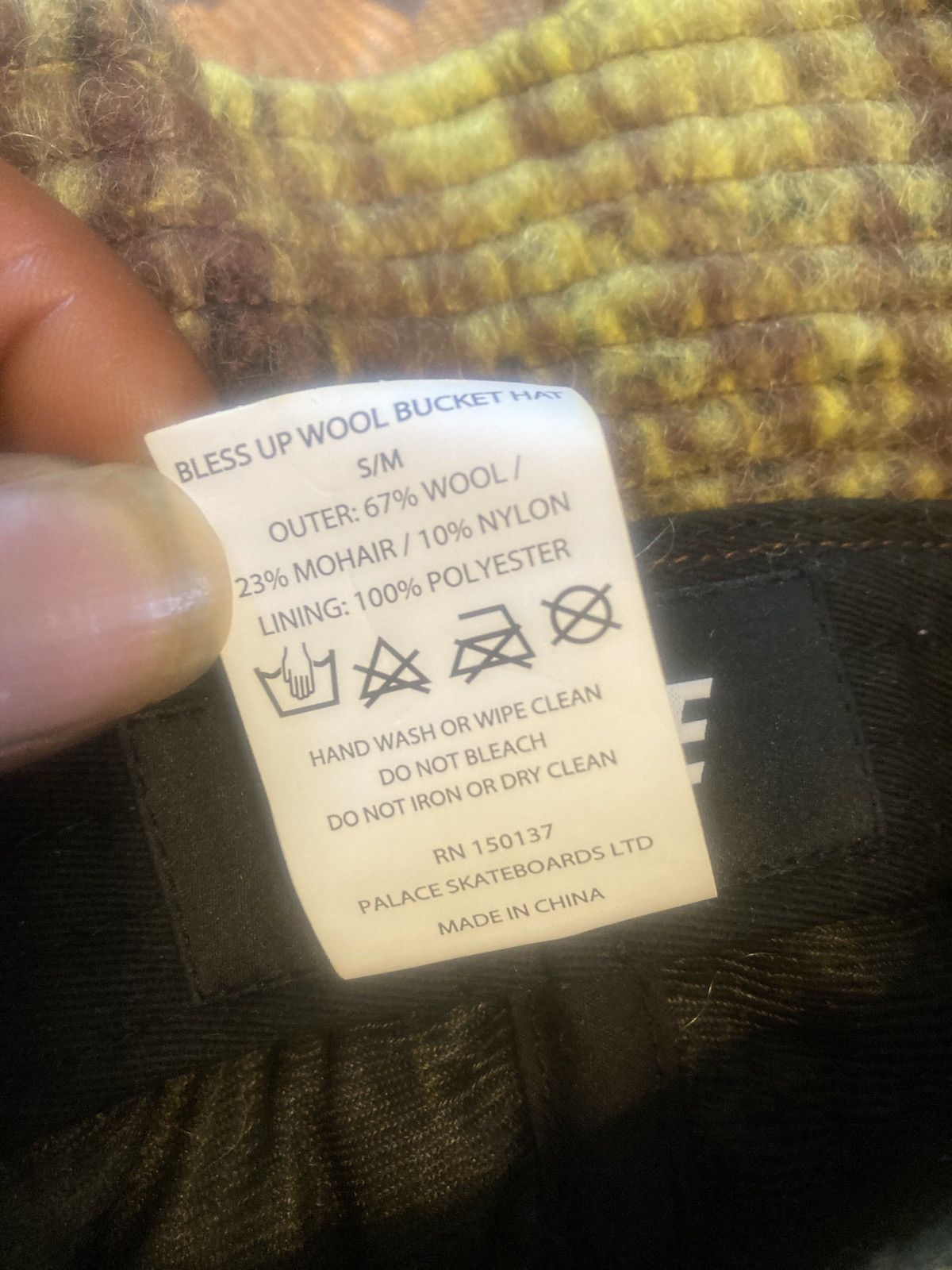 Palace Palace London Bless Up Wool Bucket Hat Size ONE SIZE - 3 Thumbnail