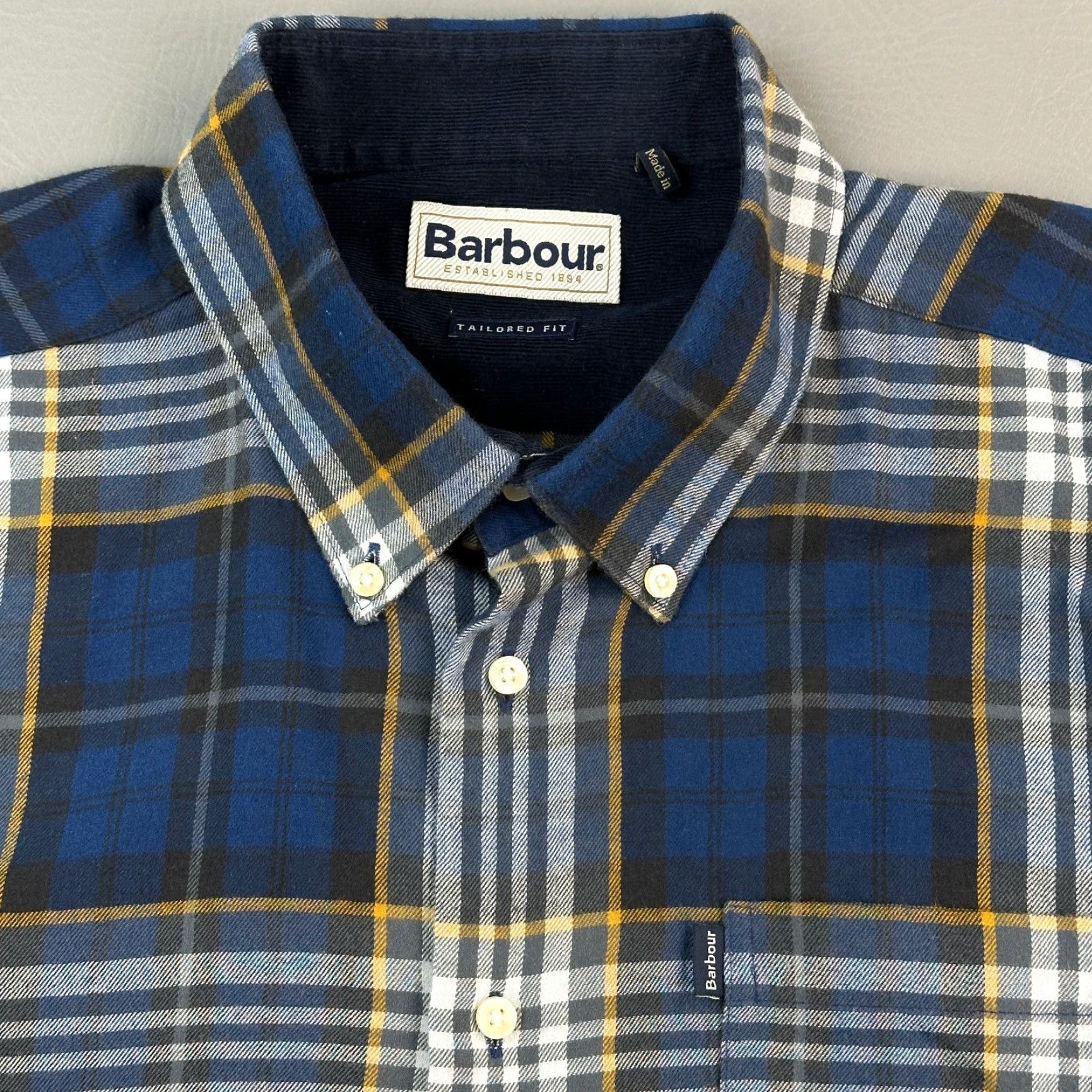 Barbour Barbour Shirt Mens Large Plaid Alvin Tailored Fit Long Sleeve Button Down Size US L / EU 52-54 / 3 - 4 Thumbnail