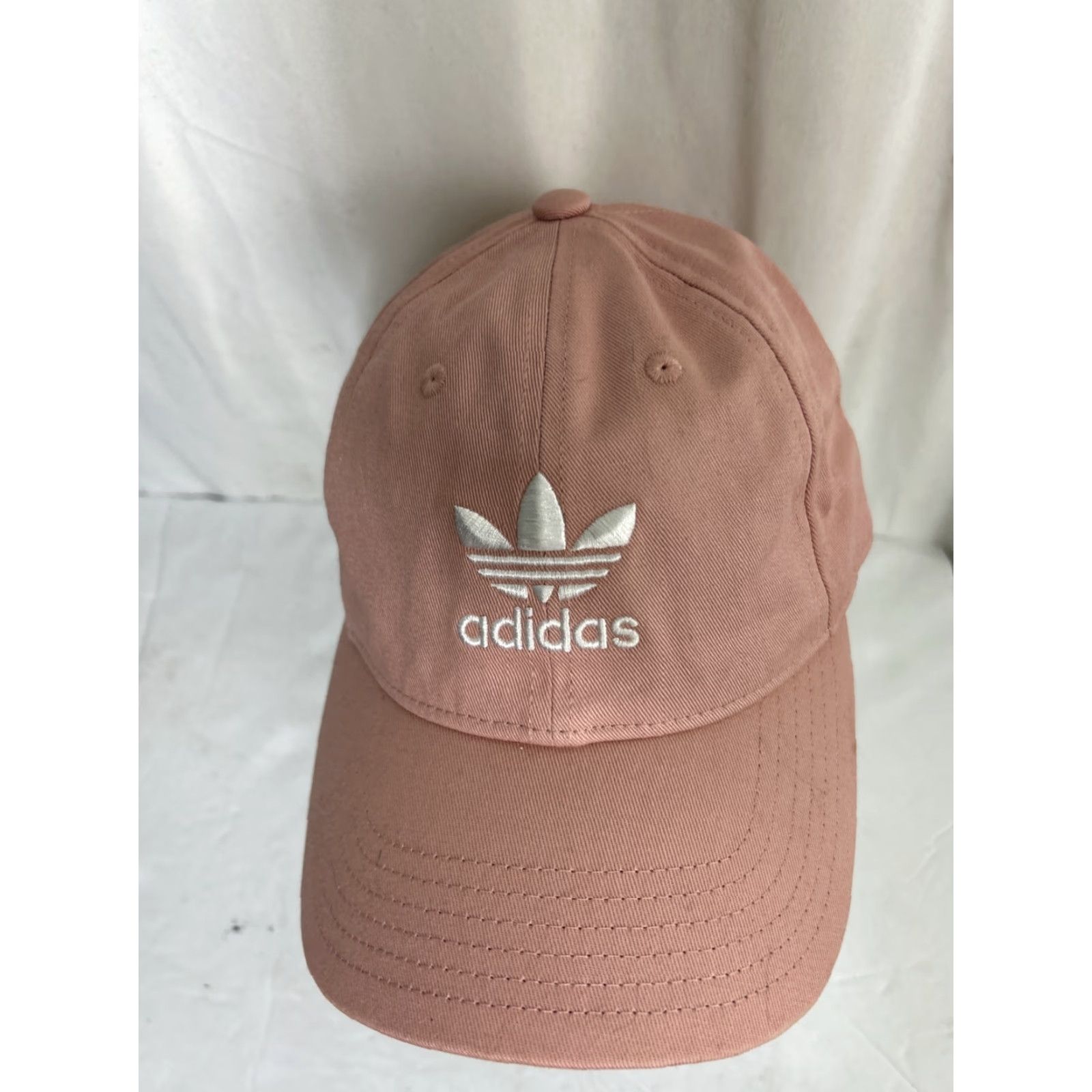 Adidas Adidas Womens Baseball Cap Adjustable Trifoil Pink White Strap Back Osfw Colorful Cap Womens Size ONE SIZE - 4 Thumbnail