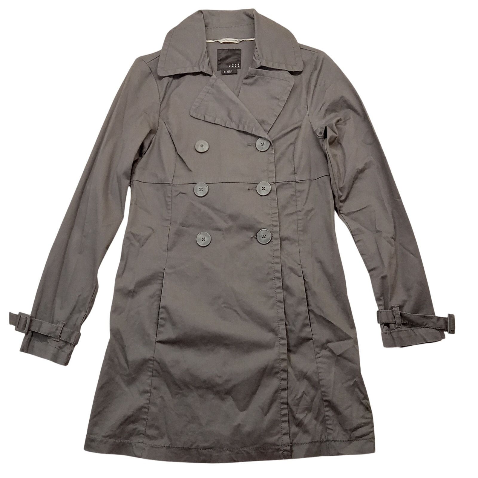 Old Navy Old Navy Trench Coat S Women's Jacket Long Sleeve Grey Size S / US 4 / IT 40 - 1 Thumbnail