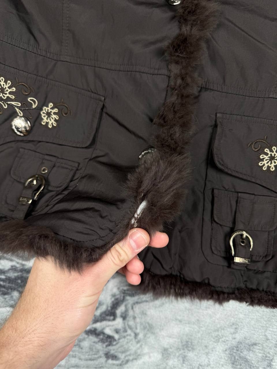 Dolce & Gabbana Vintage Dolce & Gabbana Jacket Real Fur Y2K Size XXL / US 16-18 / IT 52-54 - 15 Thumbnail