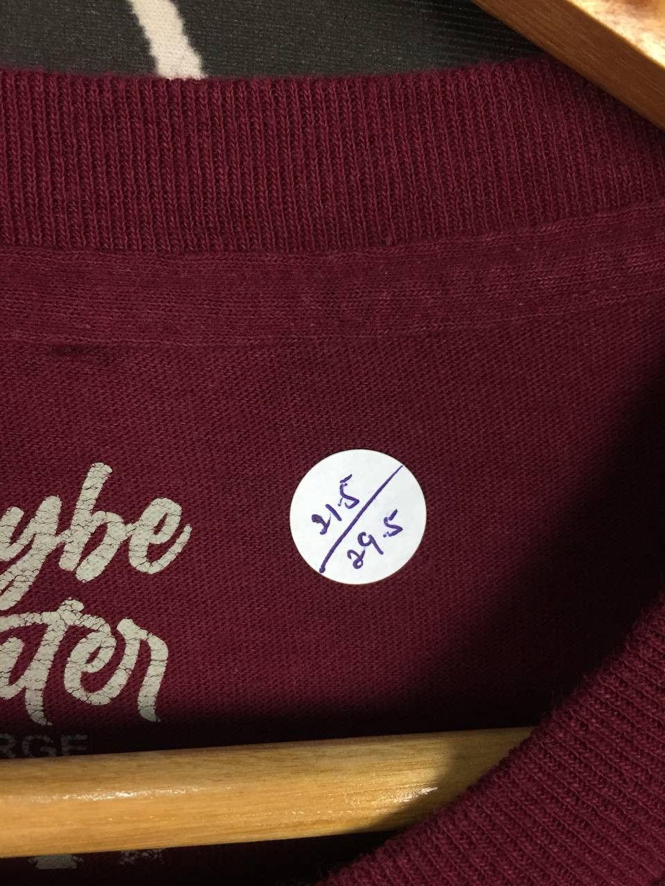 Vintage MAYBE LATER 1 Year Anniversary Wording Tee Size US L / EU 52-54 / 3 - 11 Thumbnail