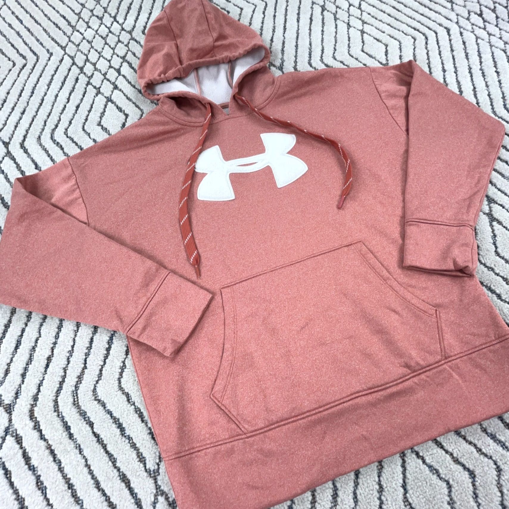 Under Armour Under Armour Hoodie Women Small Pink White Sweatshirt Pullover Shirt Logo Breathable All Seasons Activewear Casual 57 Size S / US 4 / IT 40 - 4 Thumbnail