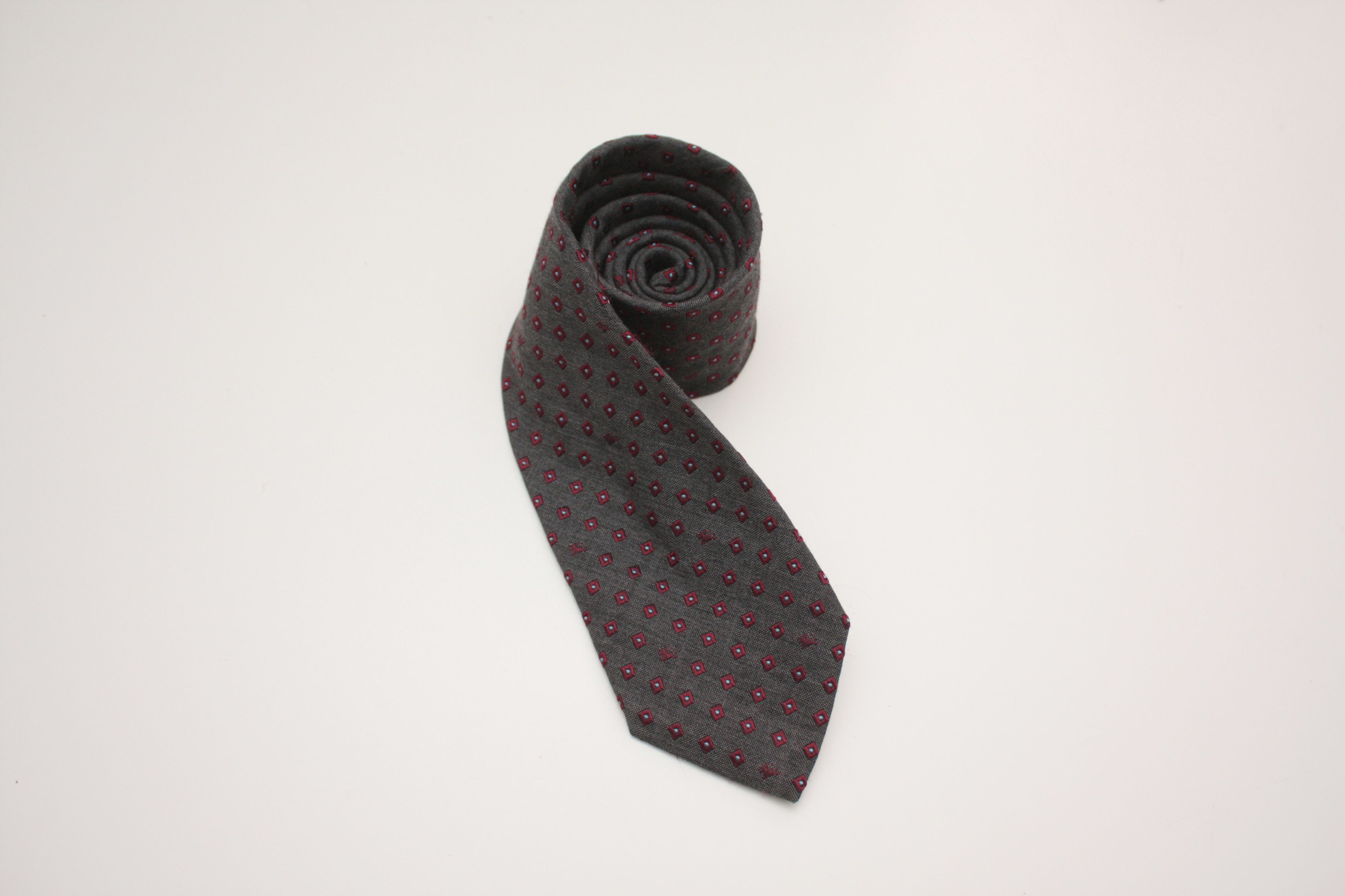 Burberry Burberry's Vintage Grey Silk Wool Blend Tie Made In Italy Size ONE SIZE - 6 Thumbnail