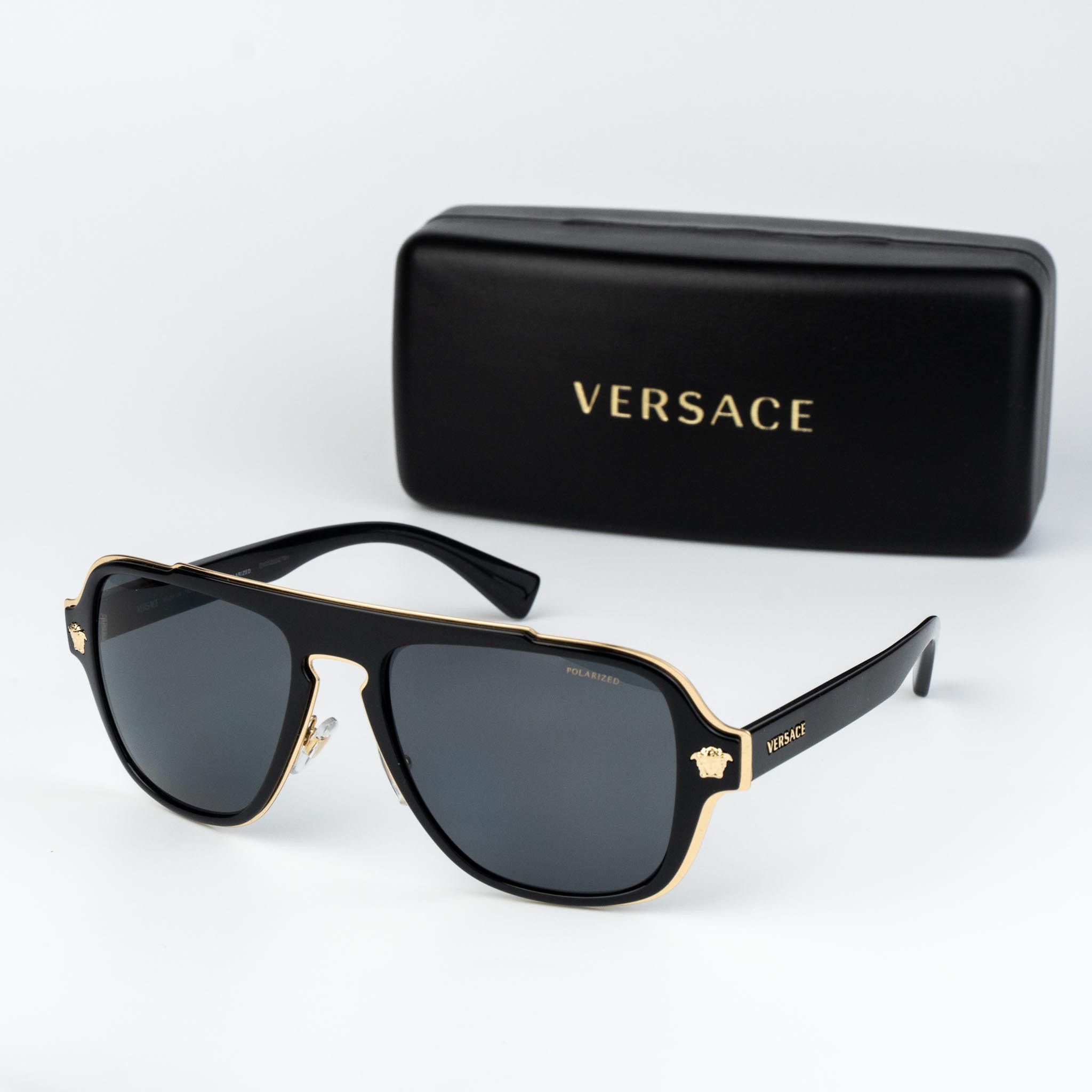 Versace Versace Men Sunglasses Aviator VE2199 100281 NEW AUTHENTIC Size ONE SIZE - 1 Thumbnail