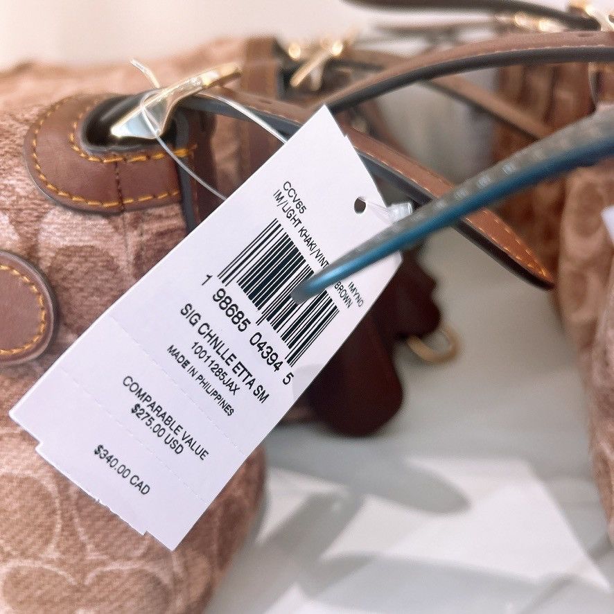 Coach Etta Small Flap Shoulder Bag In Signature Chenille CCV65 Size ONE SIZE - 4 Thumbnail