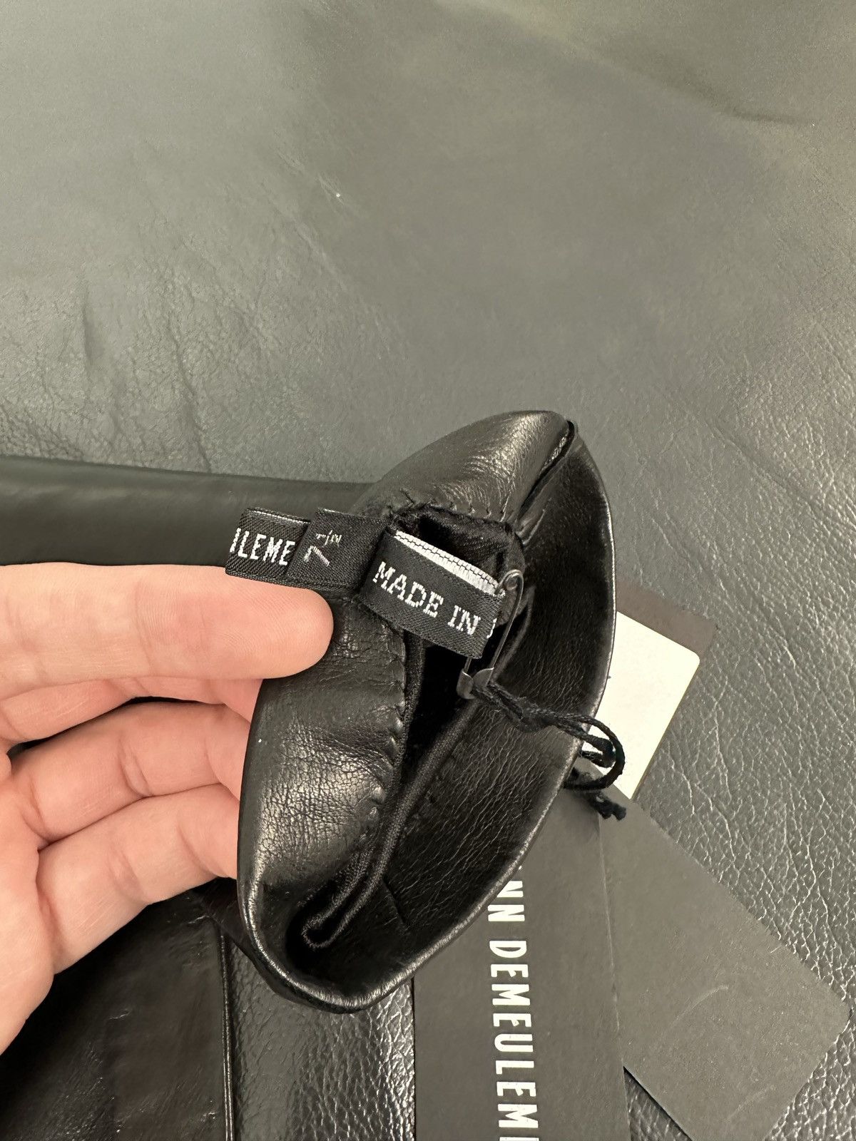 Ann Demeulemeester BNWT! Ann Demeulemeester ladies Leather Joris Gloves Size ONE SIZE - 9 Thumbnail