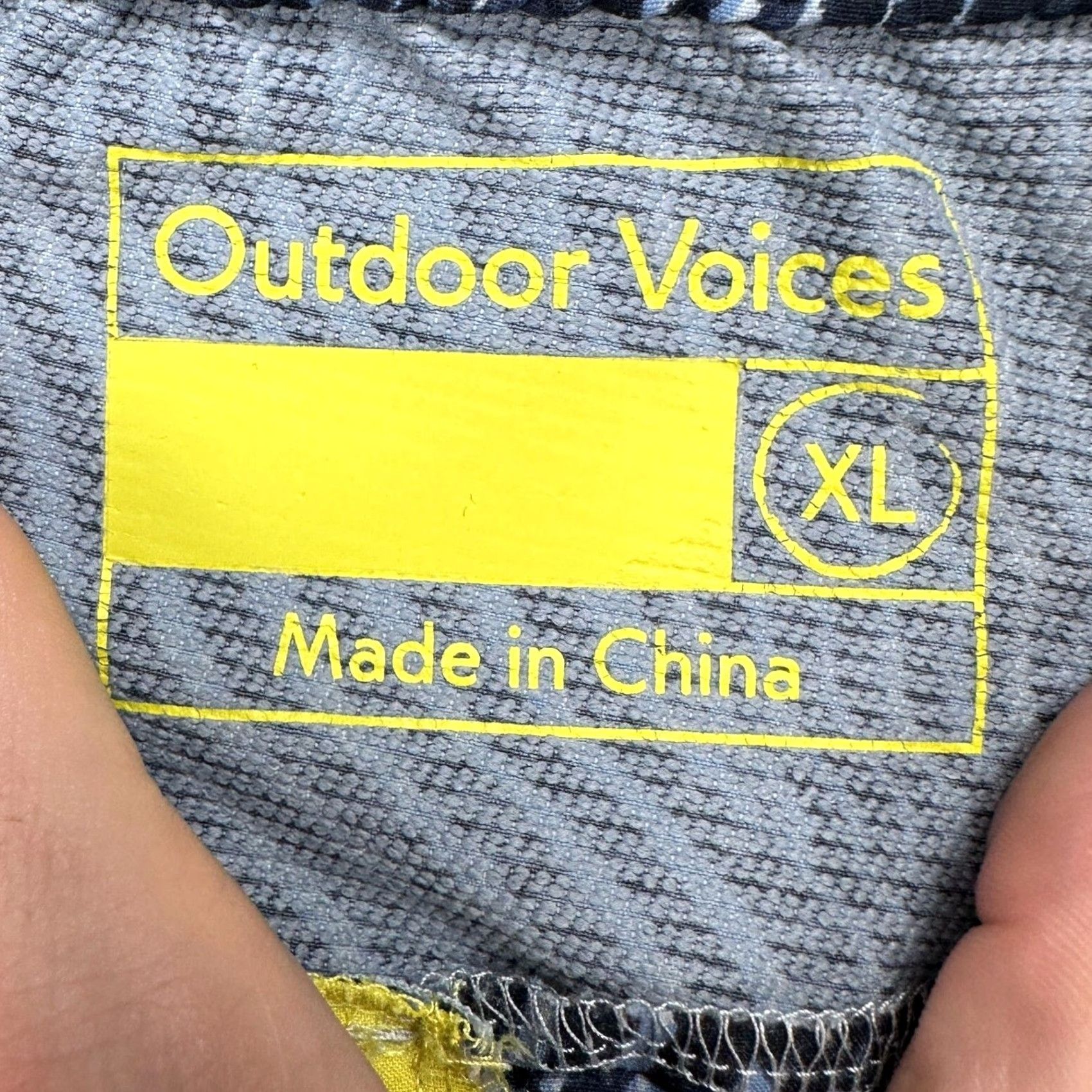 Outdoor Voices Outdoor Voices Mens Anytime Rec Shorts XL Blue Geometric Athletic Drawstring Shorter Wear Casual Activewear Womens? Size US 36 / EU 52 - 3 Thumbnail