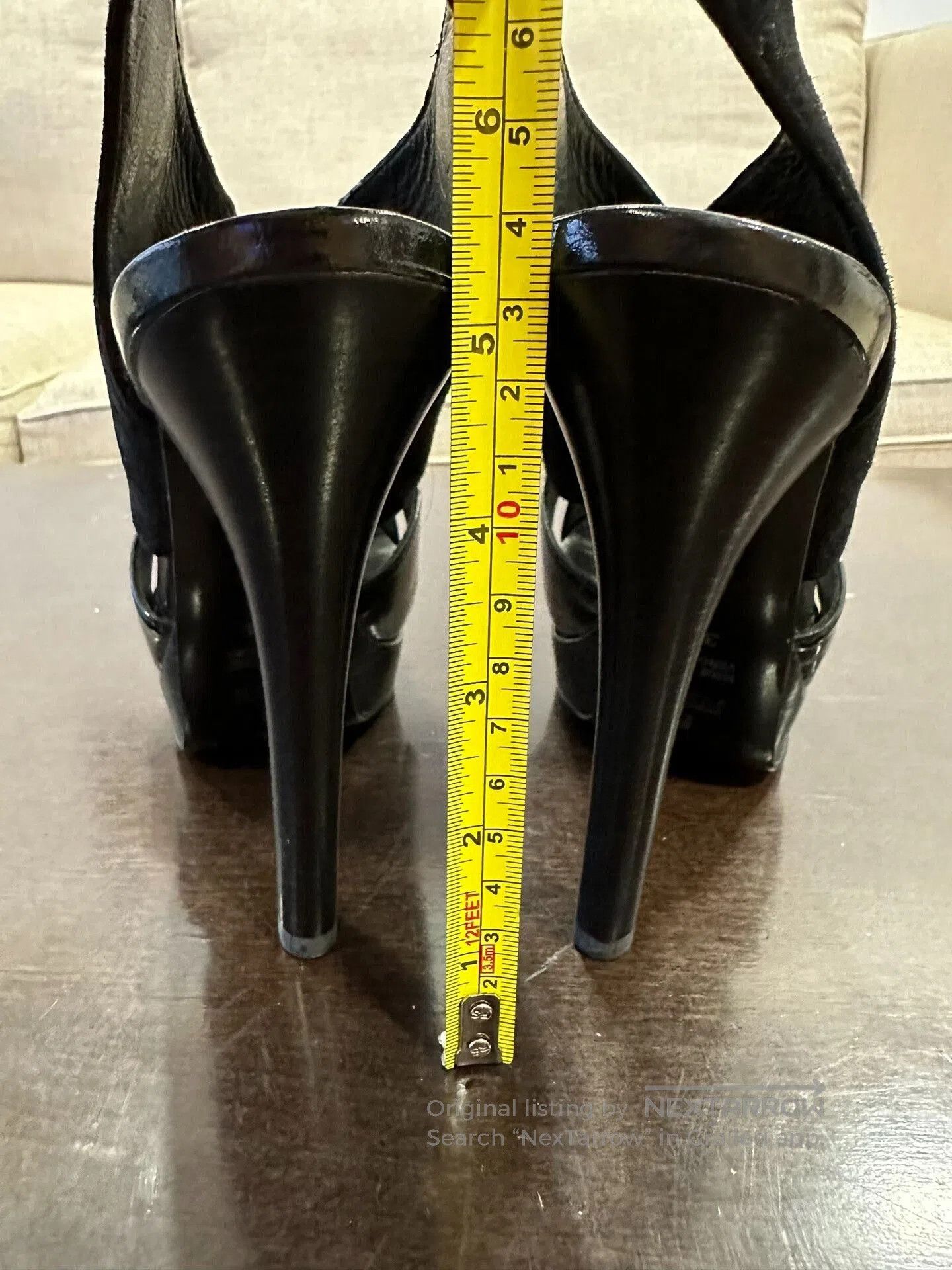 Fendi Fendi Patent Leather & Velvet Women's Heels. Size US 5 / IT 35 - 8 Thumbnail
