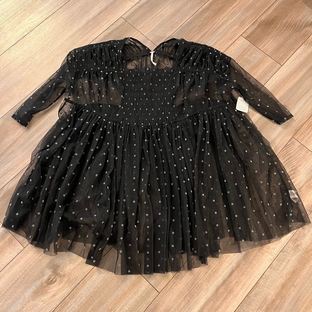 Free People NEW Free People $98 Black Saya Sheer Tee Women Small Bin N-3 Size S / US 4 / IT 40 - 1 Thumbnail