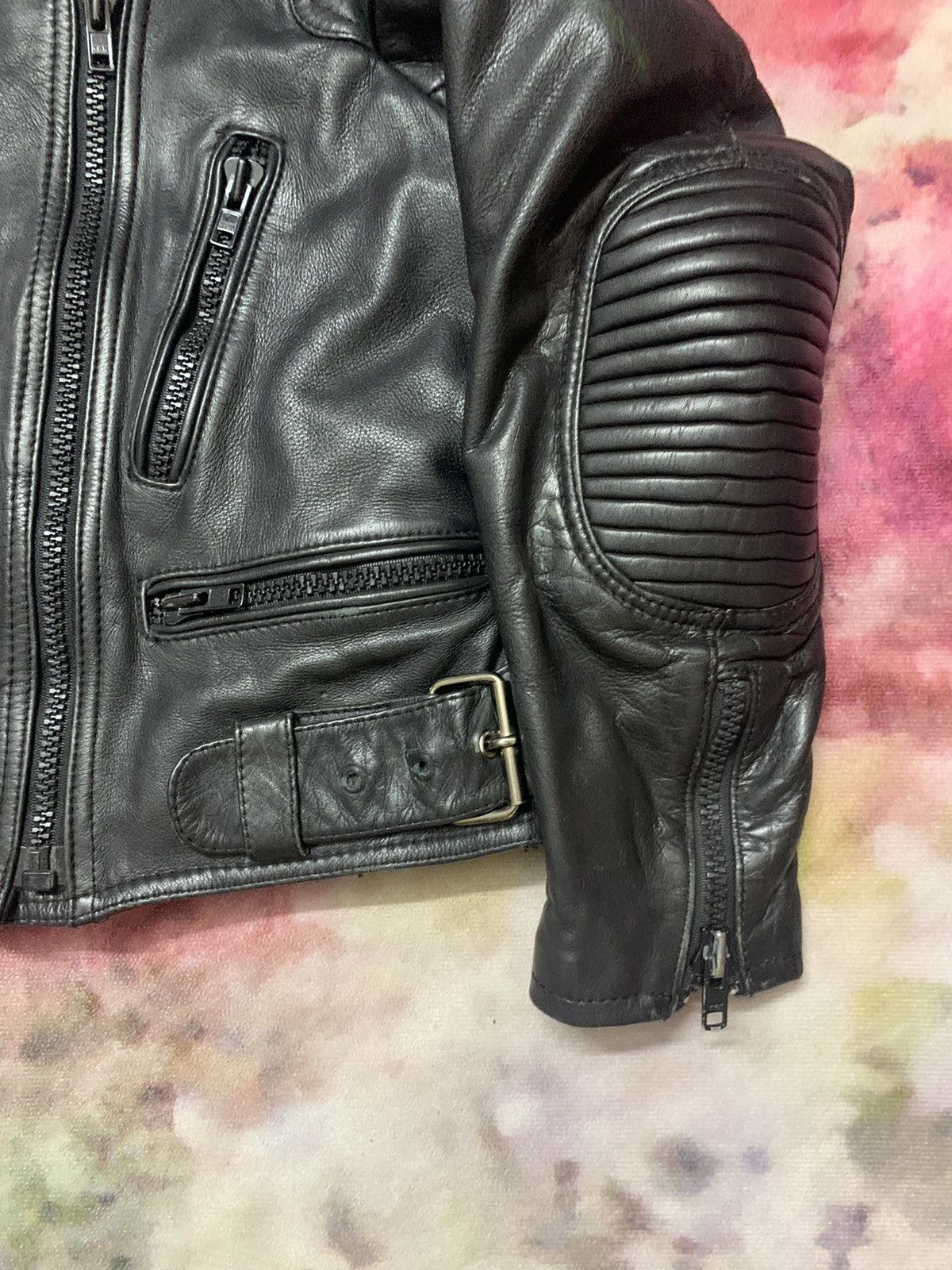 Vintage Biker Leather Cafe Racer Jacket Size US S / EU 44-46 / 1 - 4 Thumbnail