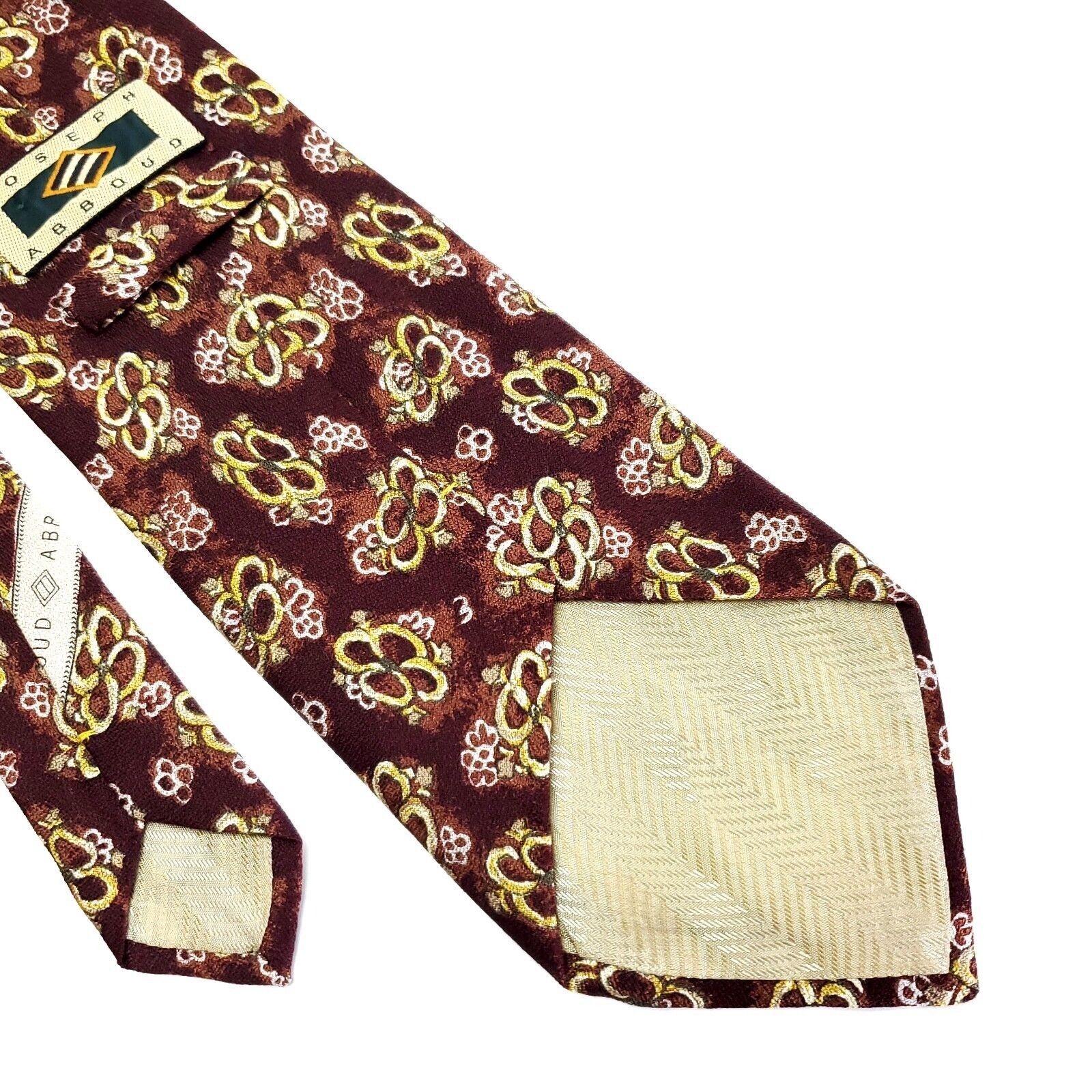 Joseph Abboud Joseph Abboud Print Floral Red Wide Silk Tie Size ONE SIZE - 6 Thumbnail