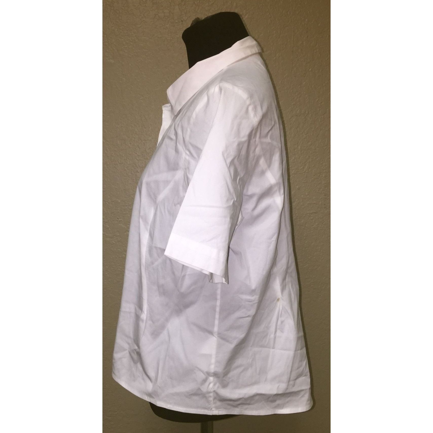 Other Women's Pure Collection Size 8/10 Collared White Button Down Size M / US 6-8 / IT 42-44 - 3 Thumbnail