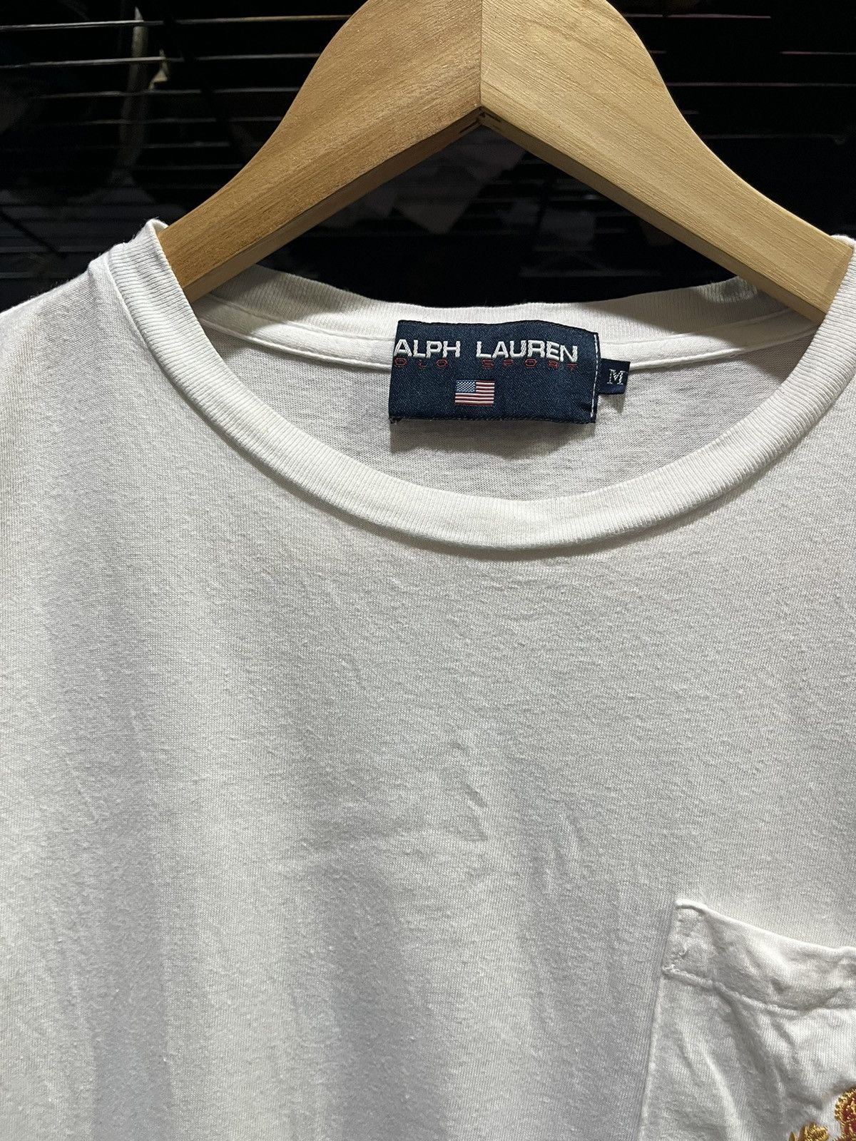 Polo Ralph Lauren Polo Ralph Lauren Crest Logo Pocket Tee 90s Size US M / EU 48-50 / 2 - 6 Thumbnail