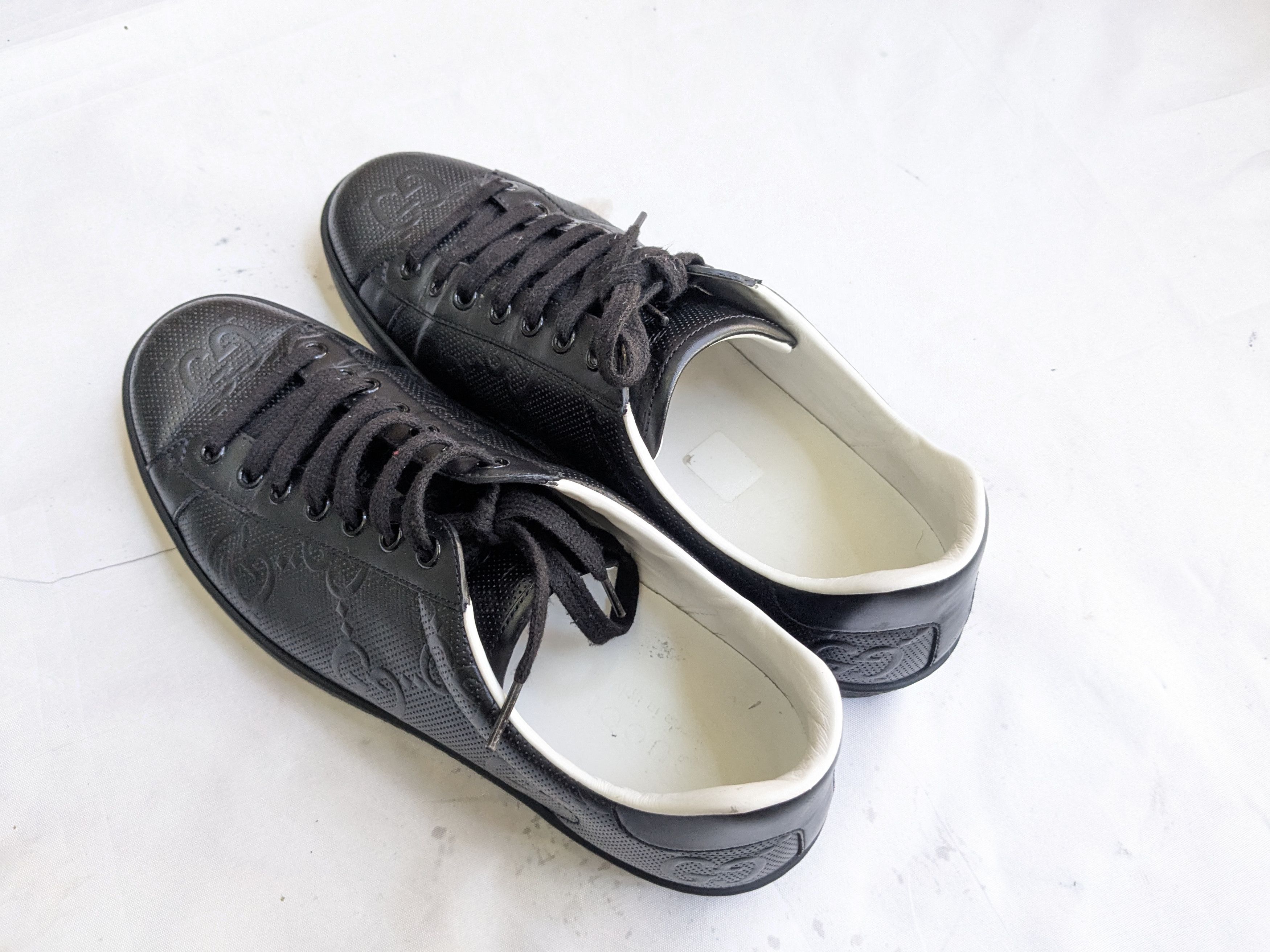 Gucci Gucci black mens leather shoes 8.5 Monogram Size US 8.5 / EU 41-42 - 15 Thumbnail