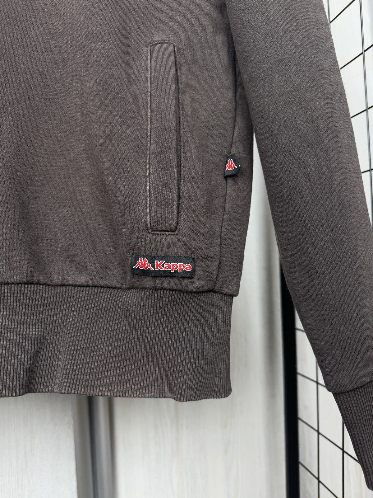 Kappa Kappa Brown vintage big logo full zip cotton pullover Size US L / EU 52-54 / 3 - 5 Thumbnail