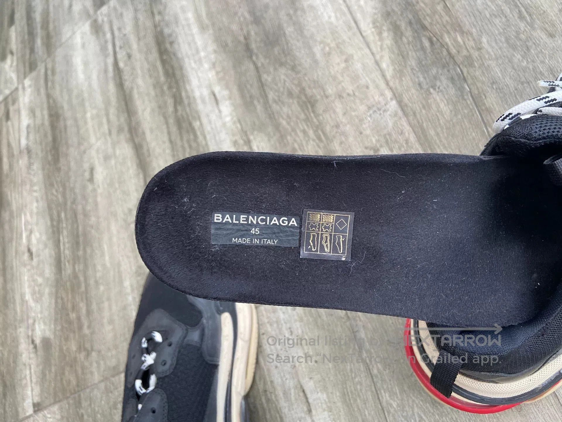 Balenciaga Balenciaga Triple S Black Red Sneakers Size 45. Size US 11 / EU 44 - 9 Thumbnail