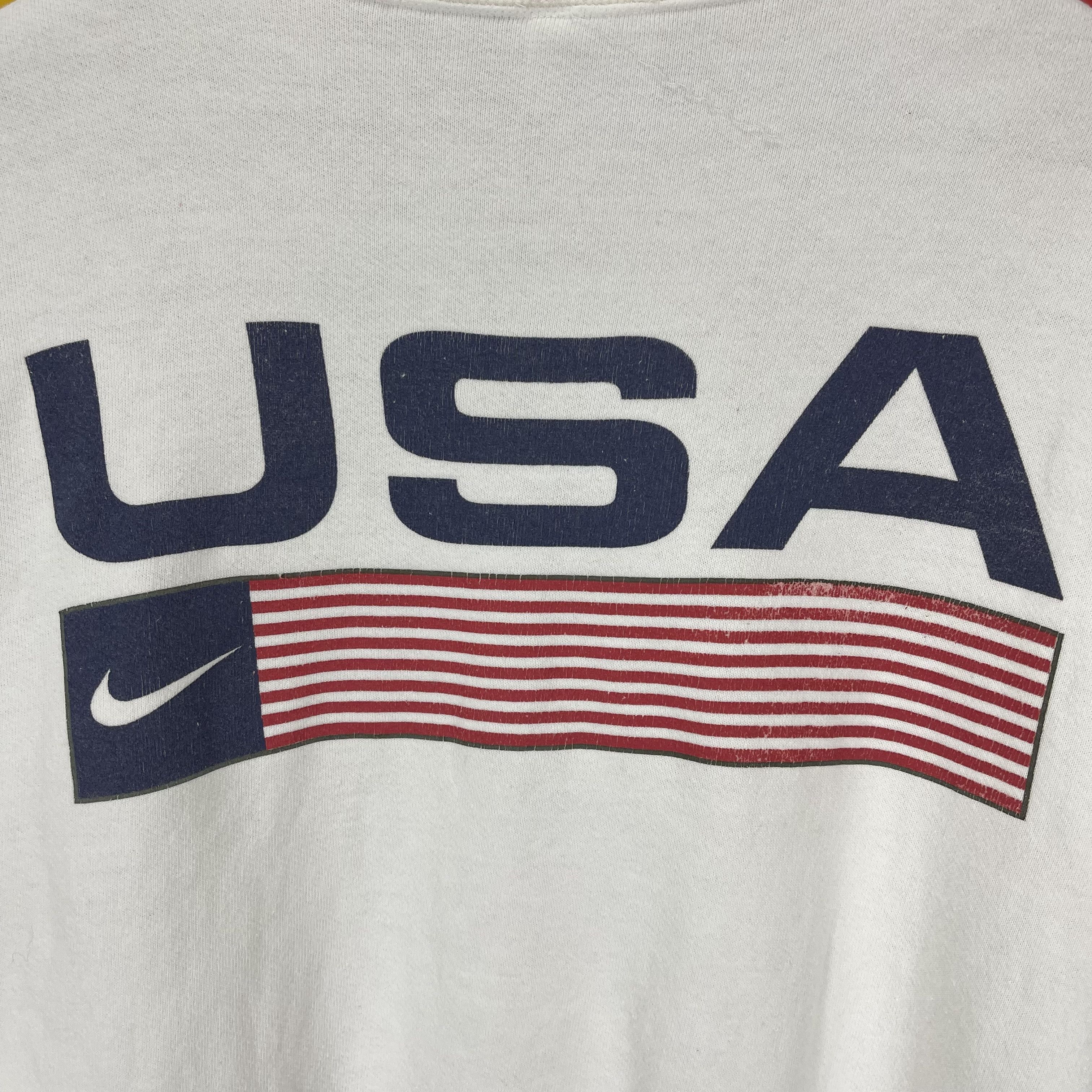 Nike 90s Vintage NIKE USA Crew Neck Sweatshirt #2035/14 Size US L / EU 52-54 / 3 - 2 Thumbnail