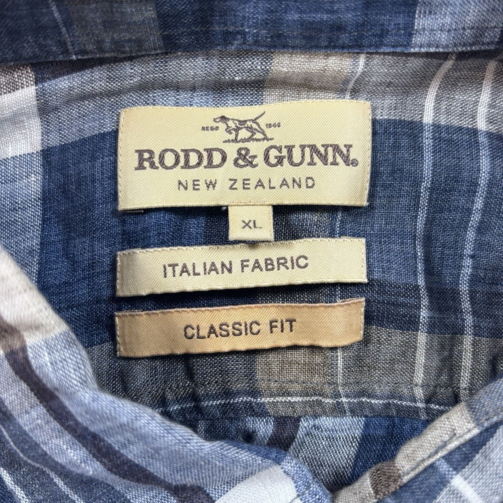 Rodd & Gunn Rodd & Gunn Italian Fabric Linen Shirt Men's XL Classic Fit Size US XL / EU 56 / 4 - 6 Thumbnail