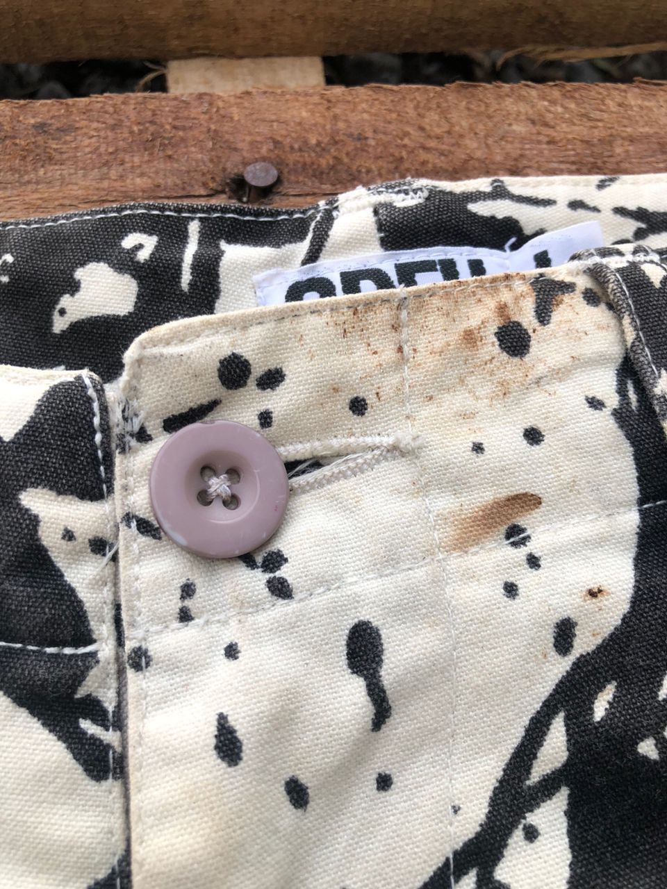 GOODENOUGH Goodenough -Hiroshi Fujiwara- Paint Splatter Cargo Pants Size US 34 / EU 50 - 7 Thumbnail