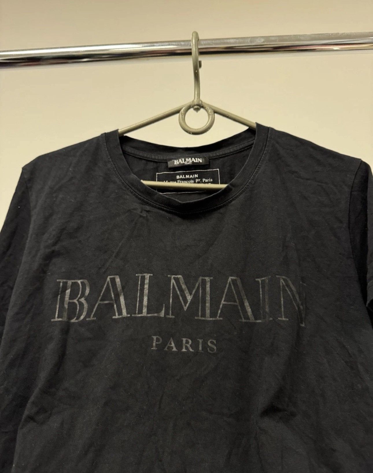 Balmain × Designer × Pierre Balmain Rare Authentic Balmain Paris T -Shirt Big Logo M Size Luxury Size US M / EU 48-50 / 2 - 3 Thumbnail