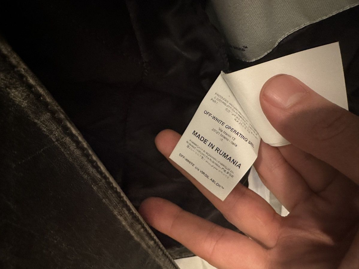 Off-White Off White Leather Jacket Size US L / EU 52-54 / 3 - 20 Thumbnail