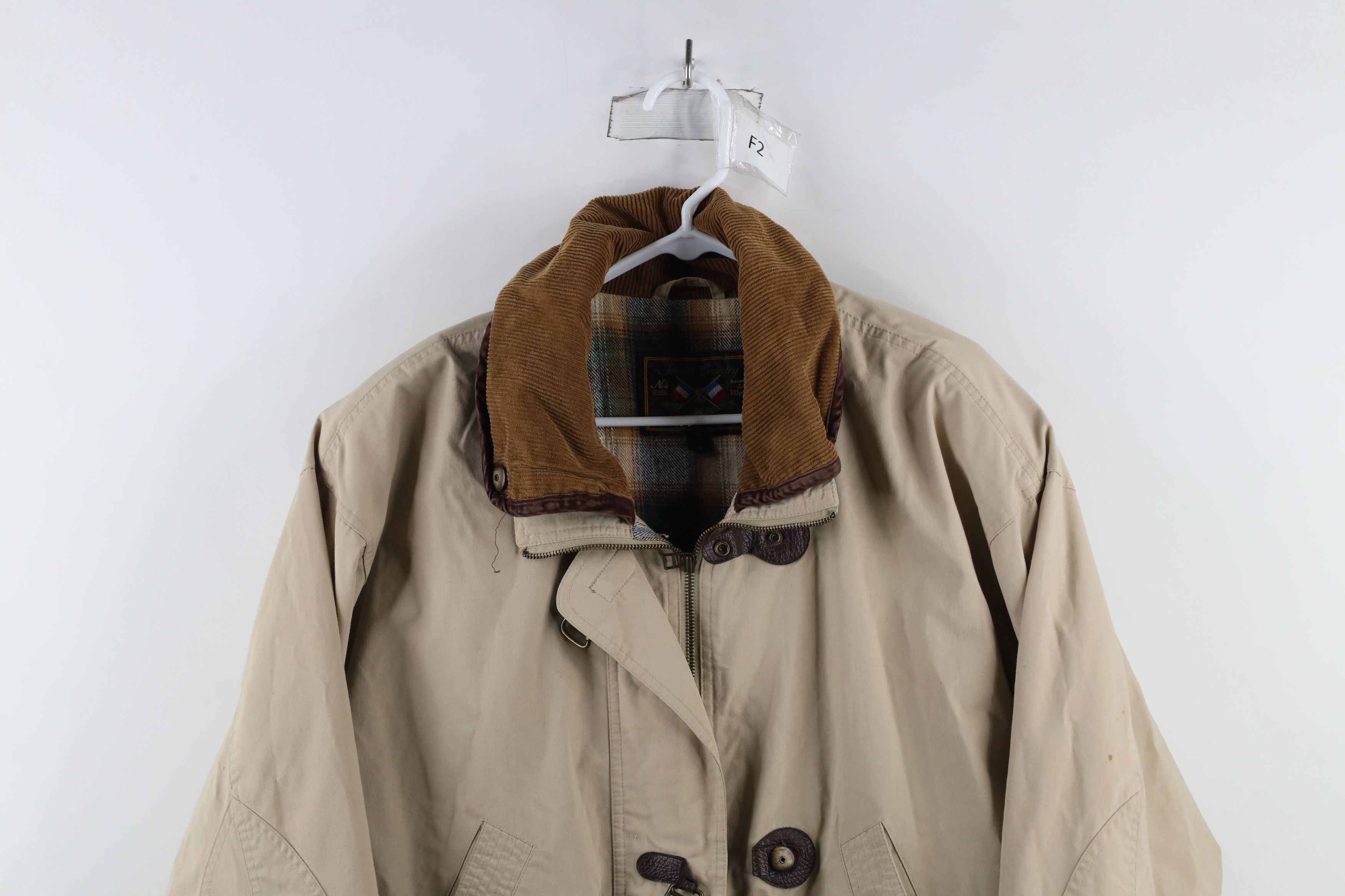 Vintage Vintage 90s Streetwear Baggy Flannel Lined Hook Jacket Size M / US 6-8 / IT 42-44 - 2 Thumbnail