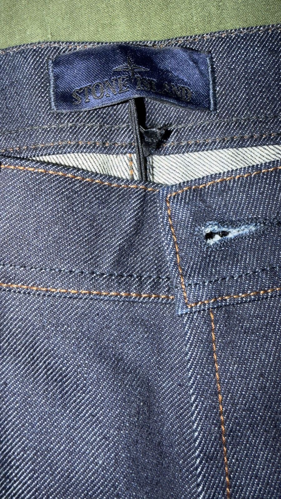 Stone Island J100005 INDIGO DENIM-RINSED mens 32 stone island Size US 32 / EU 48 - 13 Thumbnail