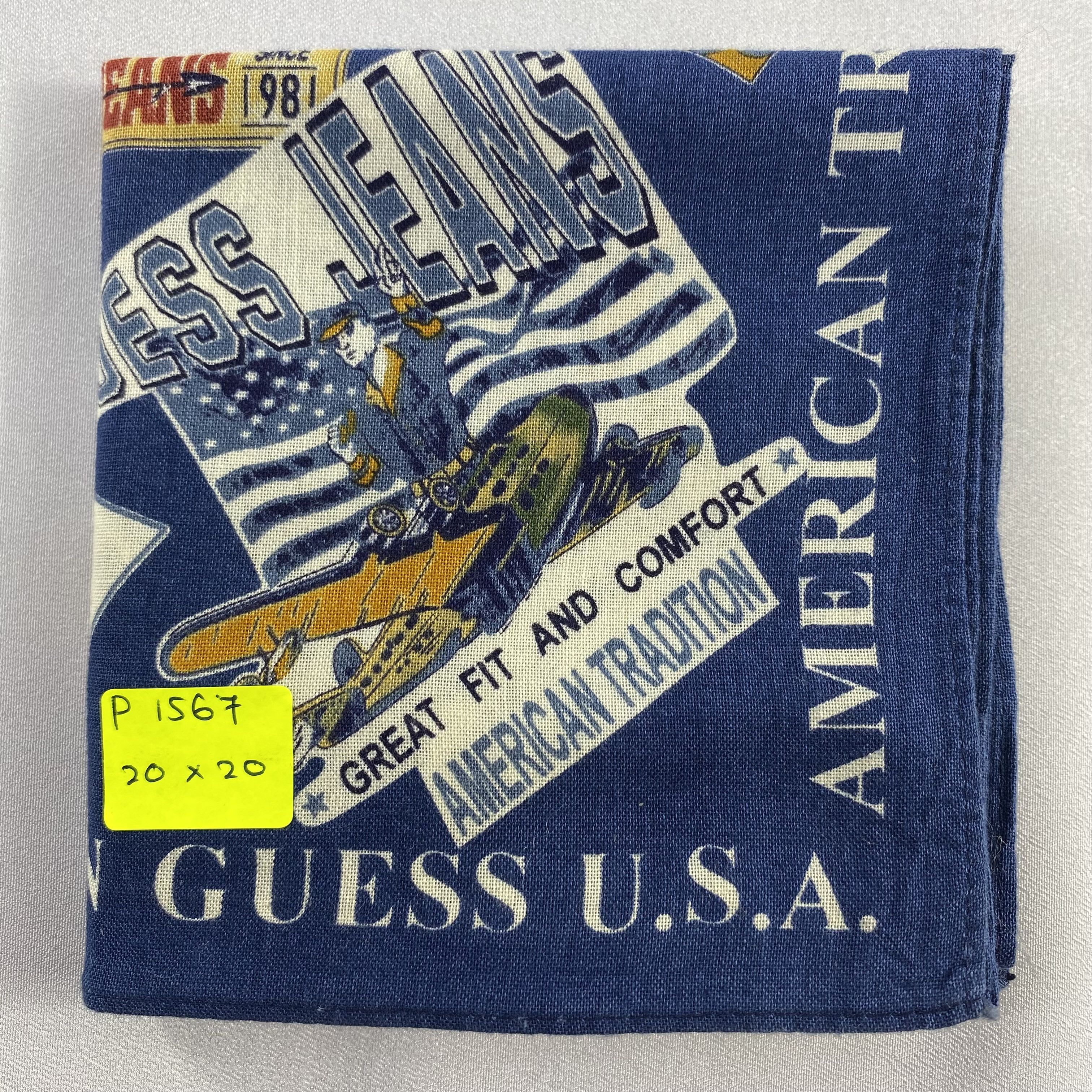 Guess × Vintage Guess Bandana/ Handkerchief / Neckerchief-P1567 Size ONE SIZE - 5 Thumbnail